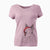 Santa Flower the Rex Rabbit - Women's V-neck Shirt