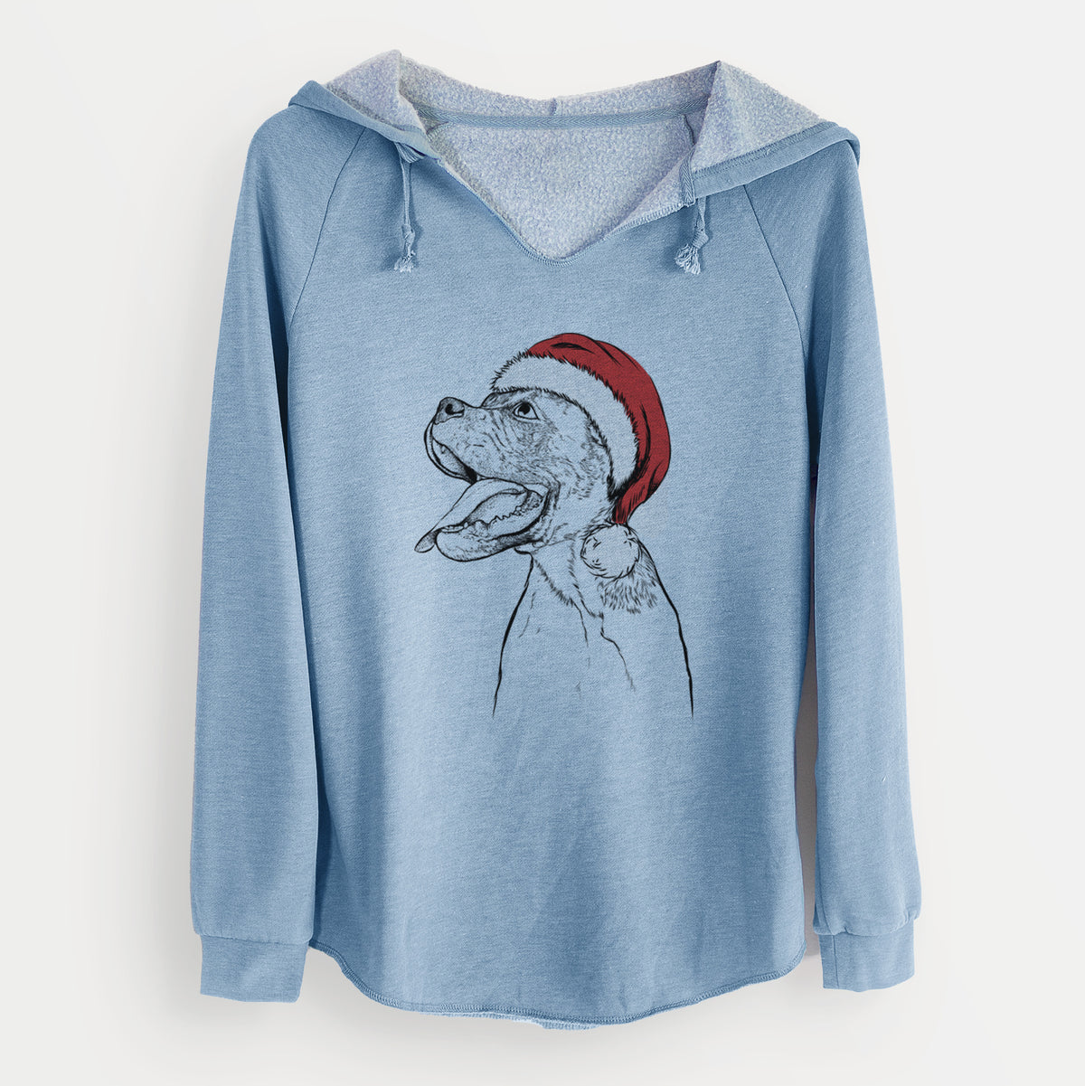 Santa Floyd the Boxer - Cali Wave Hooded Sweatshirt