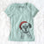 Santa Floydie Bear the Boxer - Women's V-neck Shirt