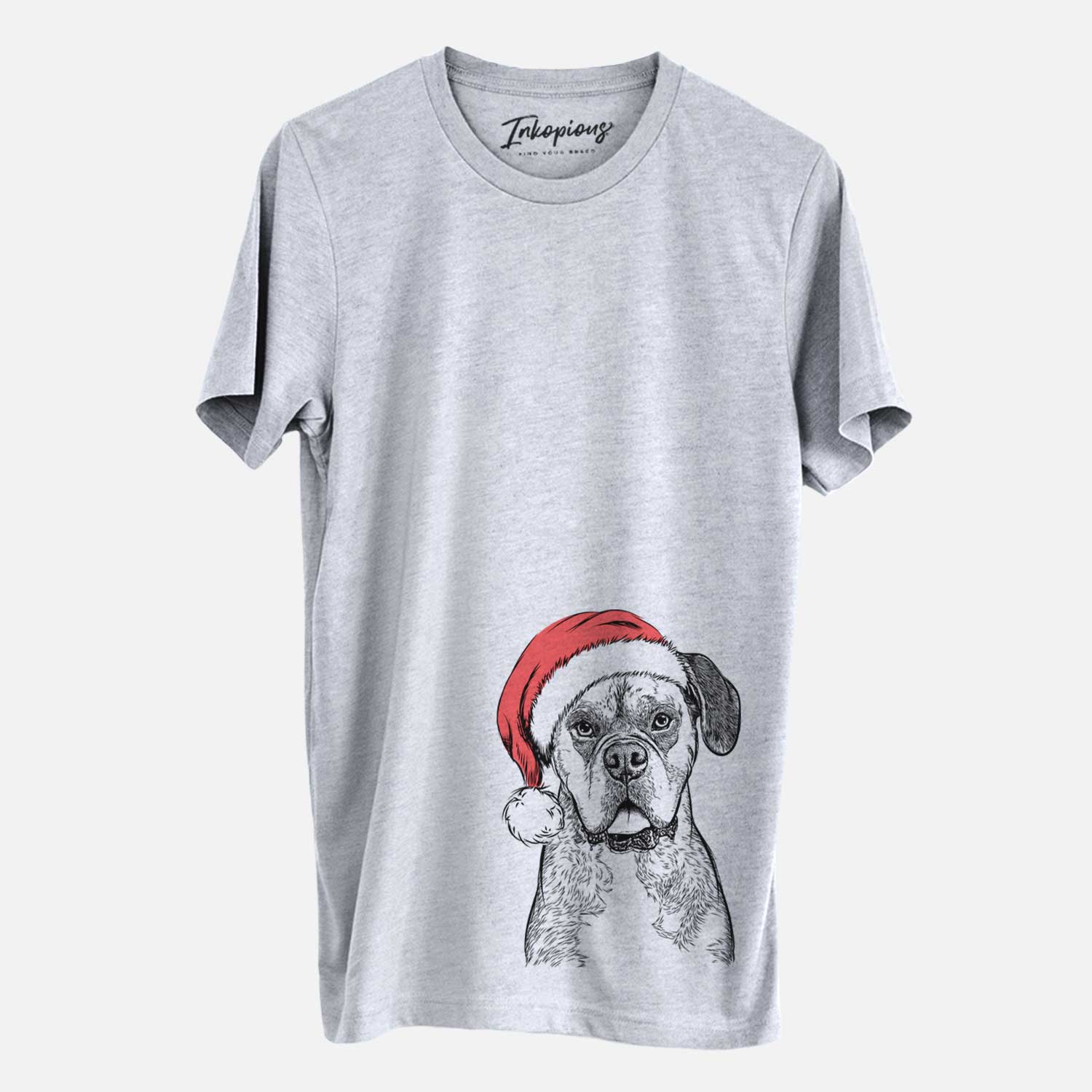 Santa Floydie Bear the Boxer - Unisex Crewneck