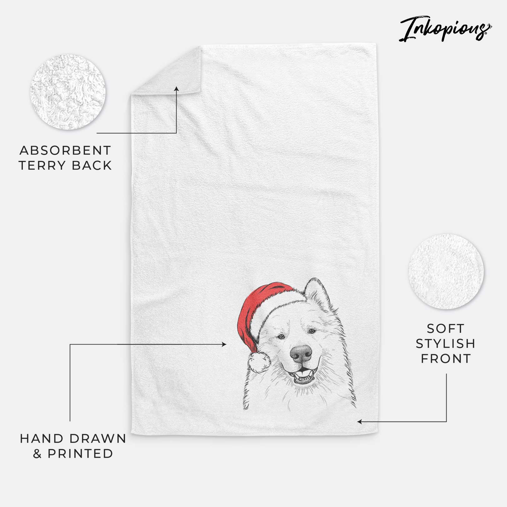 Foster the Samoyed Decorative Hand Towel