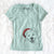 Santa Foster the Samoyed - Women's V-neck Shirt