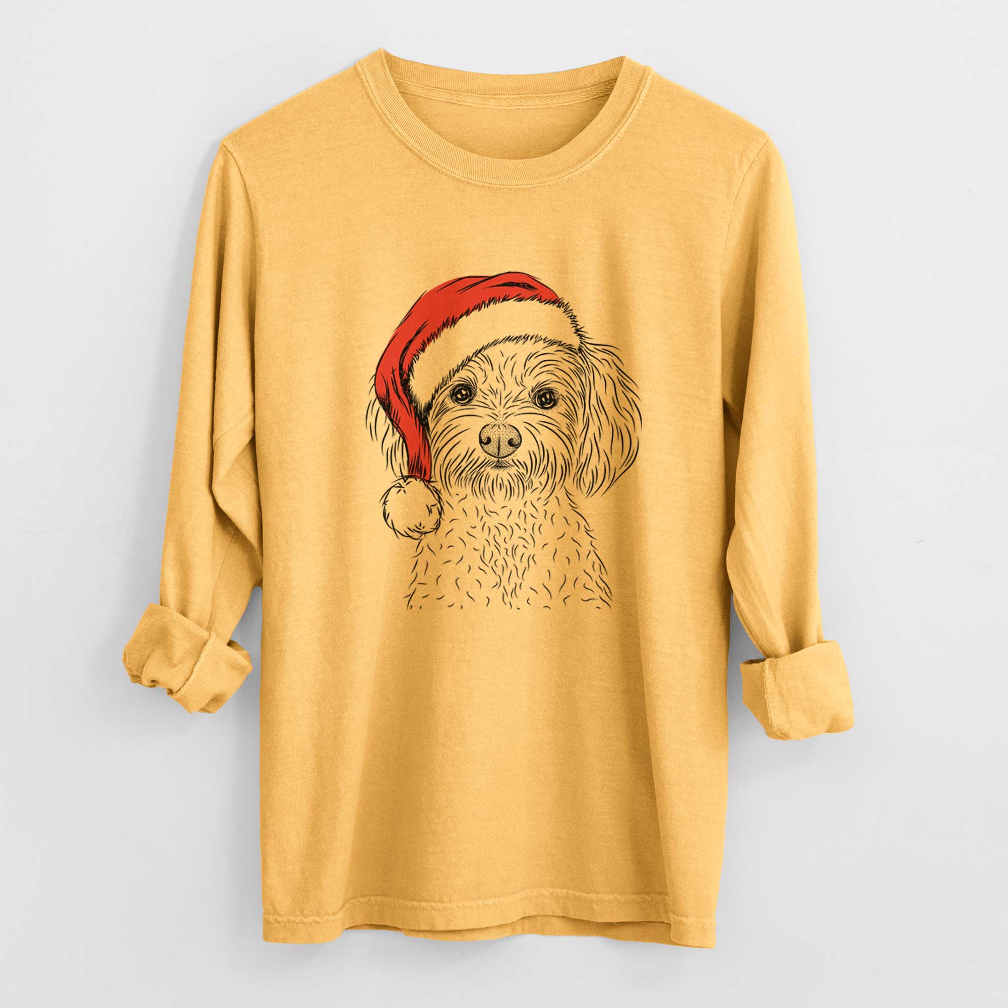 Santa Francesca the Maltipoo - Heavyweight 100% Cotton Long Sleeve