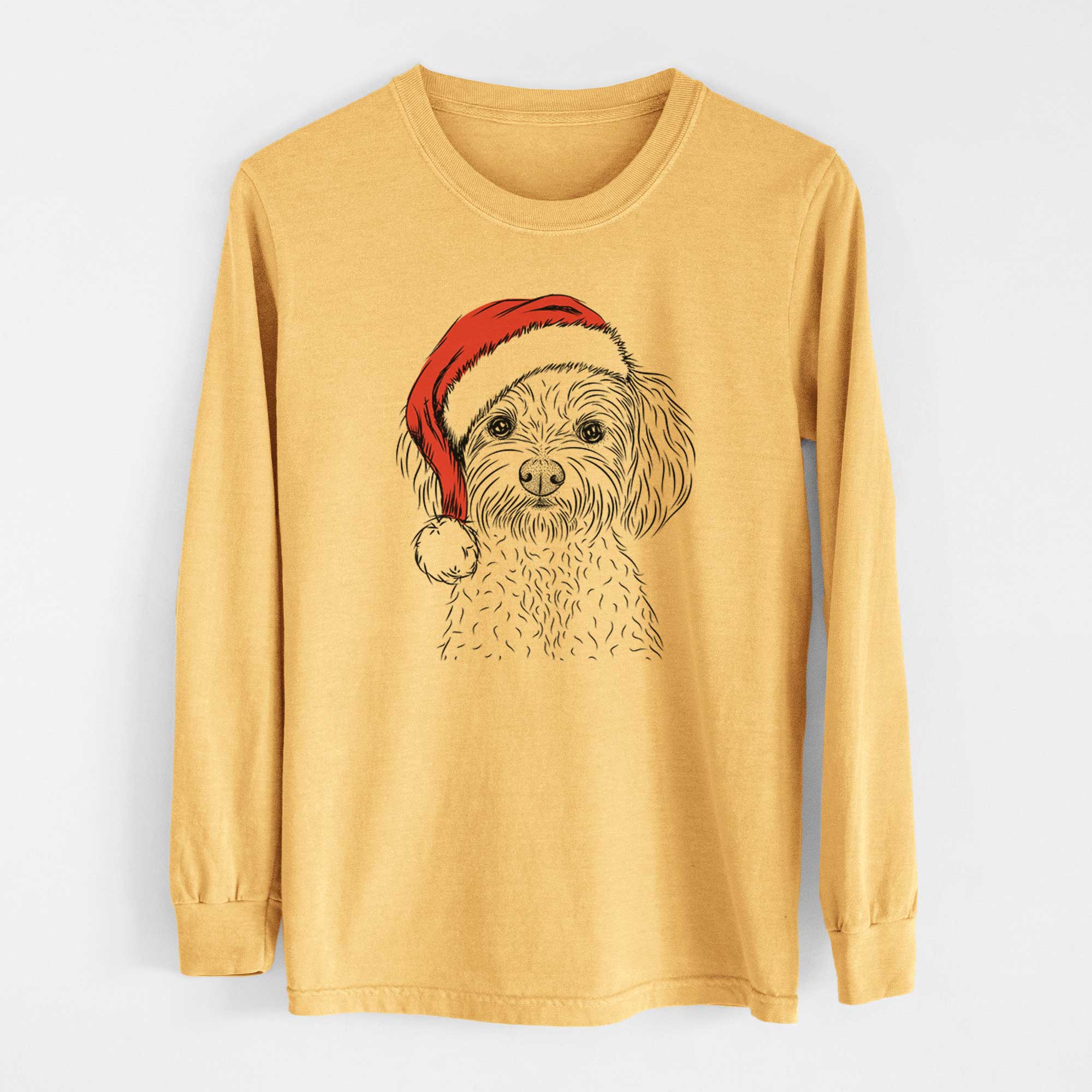 Santa Francesca the Maltipoo - Heavyweight 100% Cotton Long Sleeve