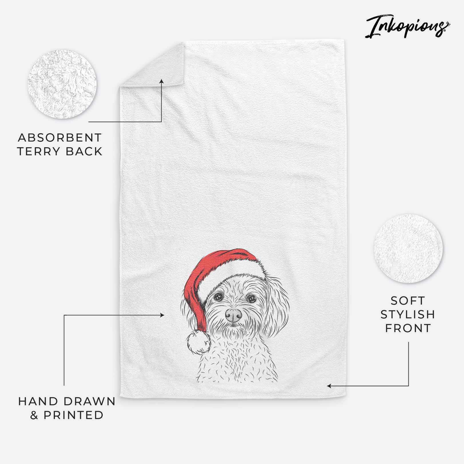 Francesca the Maltipoo Decorative Hand Towel