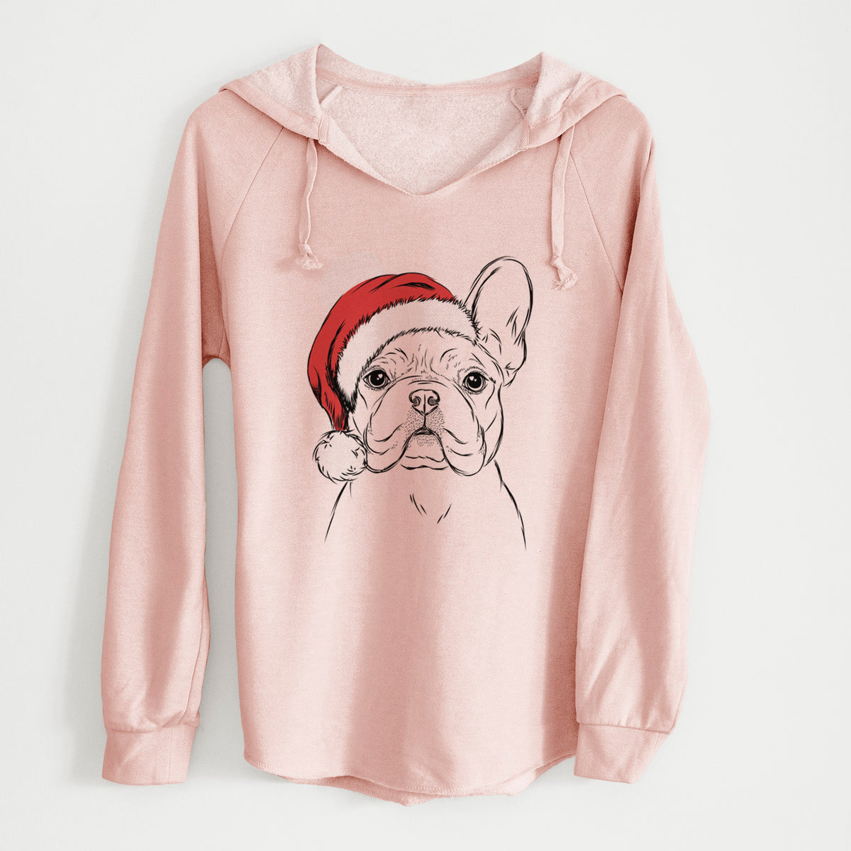 Santa Franco the French Bulldog - Cali Wave Hooded Sweatshirt