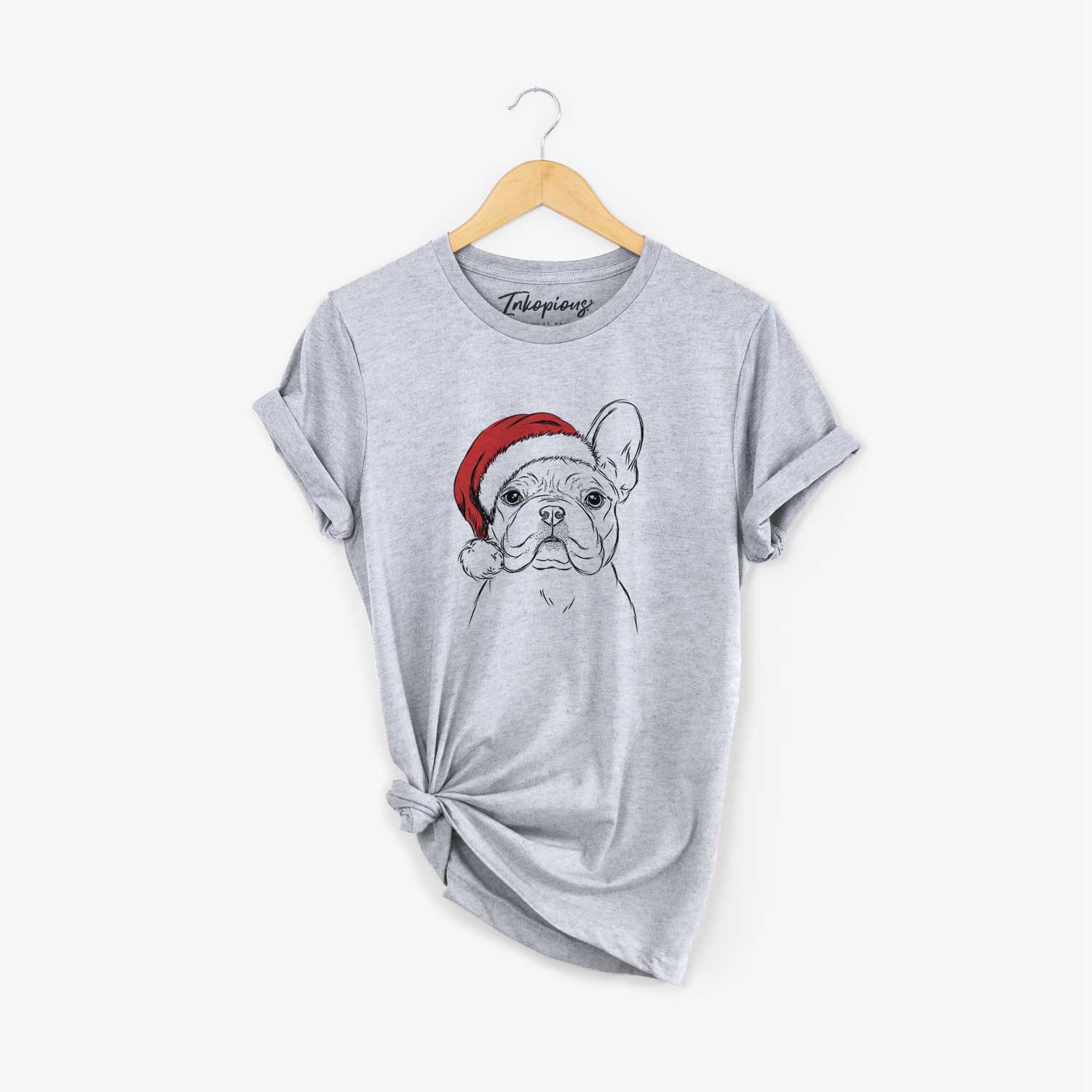 Santa Franco the French Bulldog - Unisex Crewneck