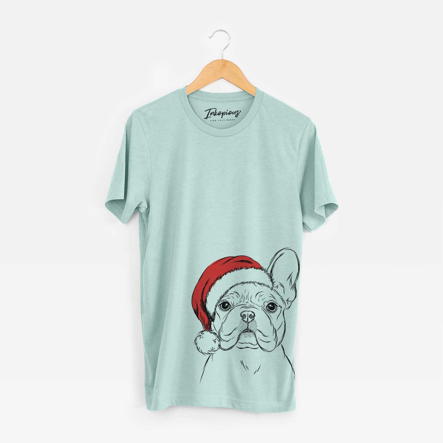 Santa Franco the French Bulldog - Unisex Crewneck