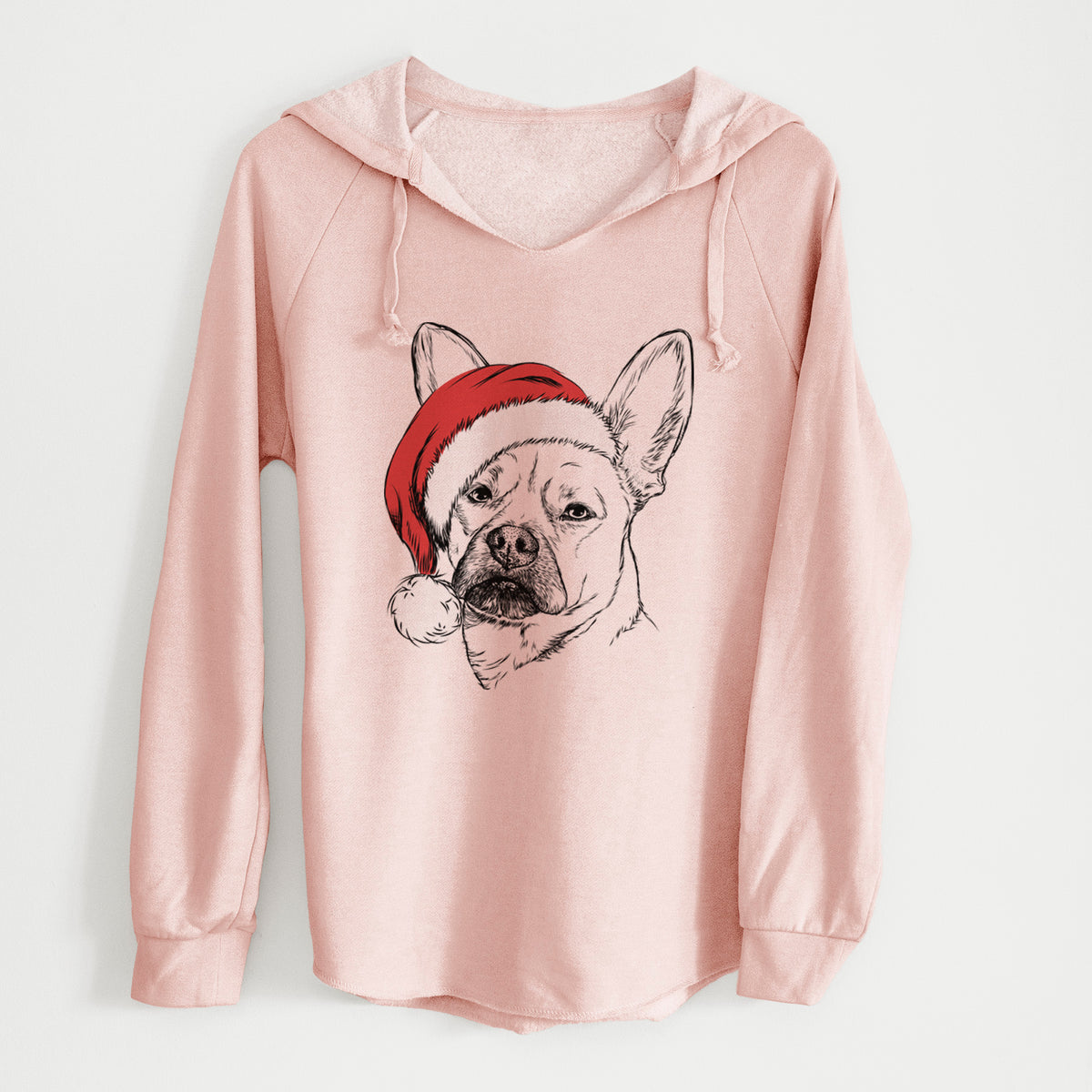 Santa Frankie the Mixed Breed - Cali Wave Hooded Sweatshirt