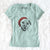 Santa Frankie Tankie the Boxer Mix - Women's V-neck Shirt