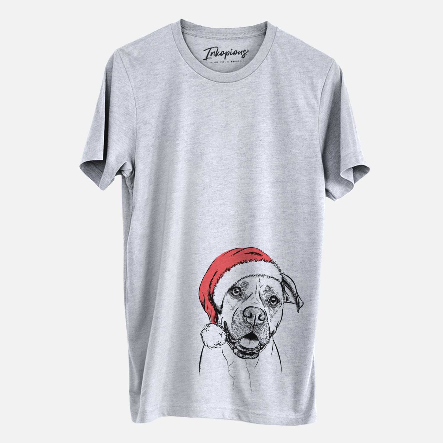 Santa Frankie Tankie the Boxer Mix - Unisex Crewneck