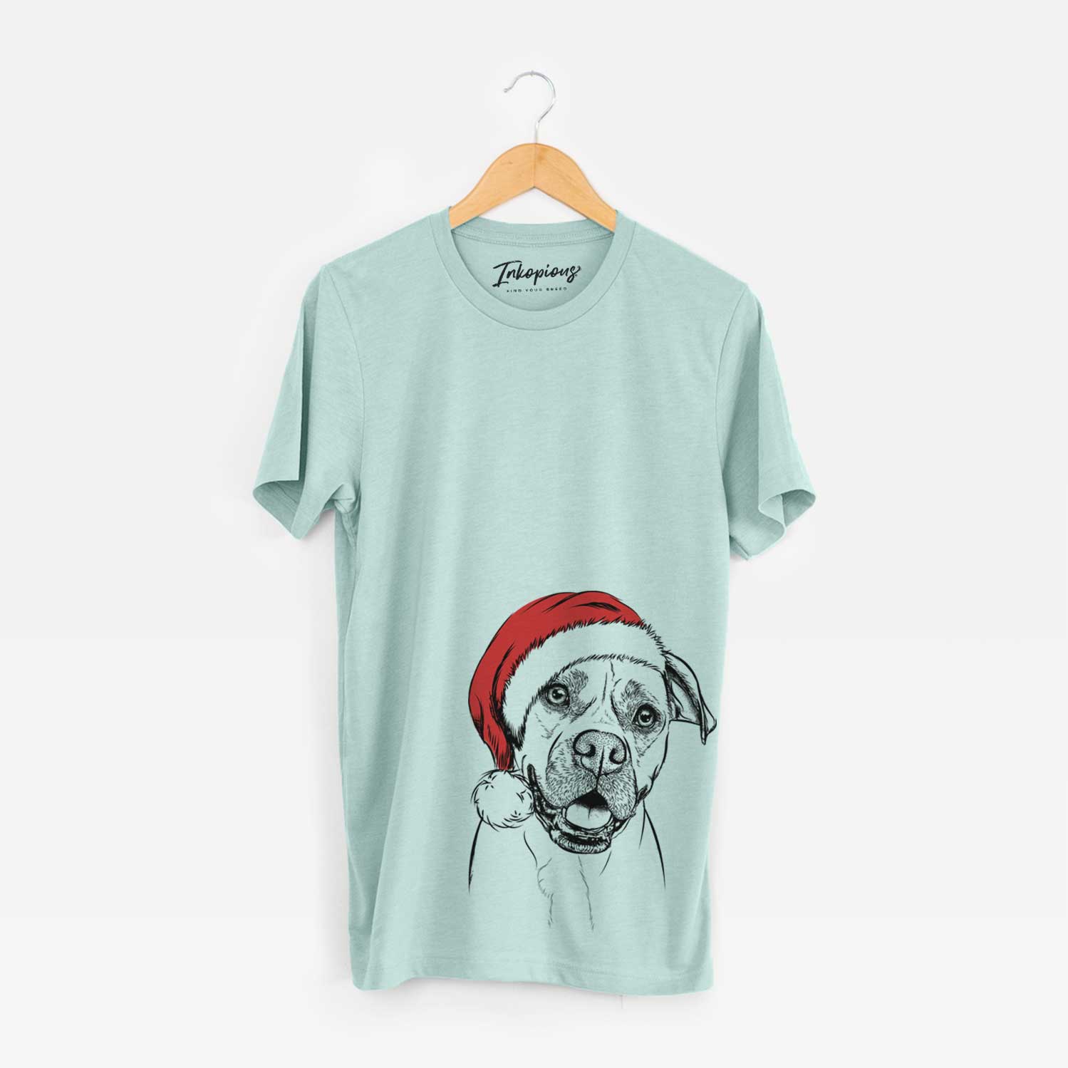 Santa Frankie Tankie the Boxer Mix - Unisex Crewneck