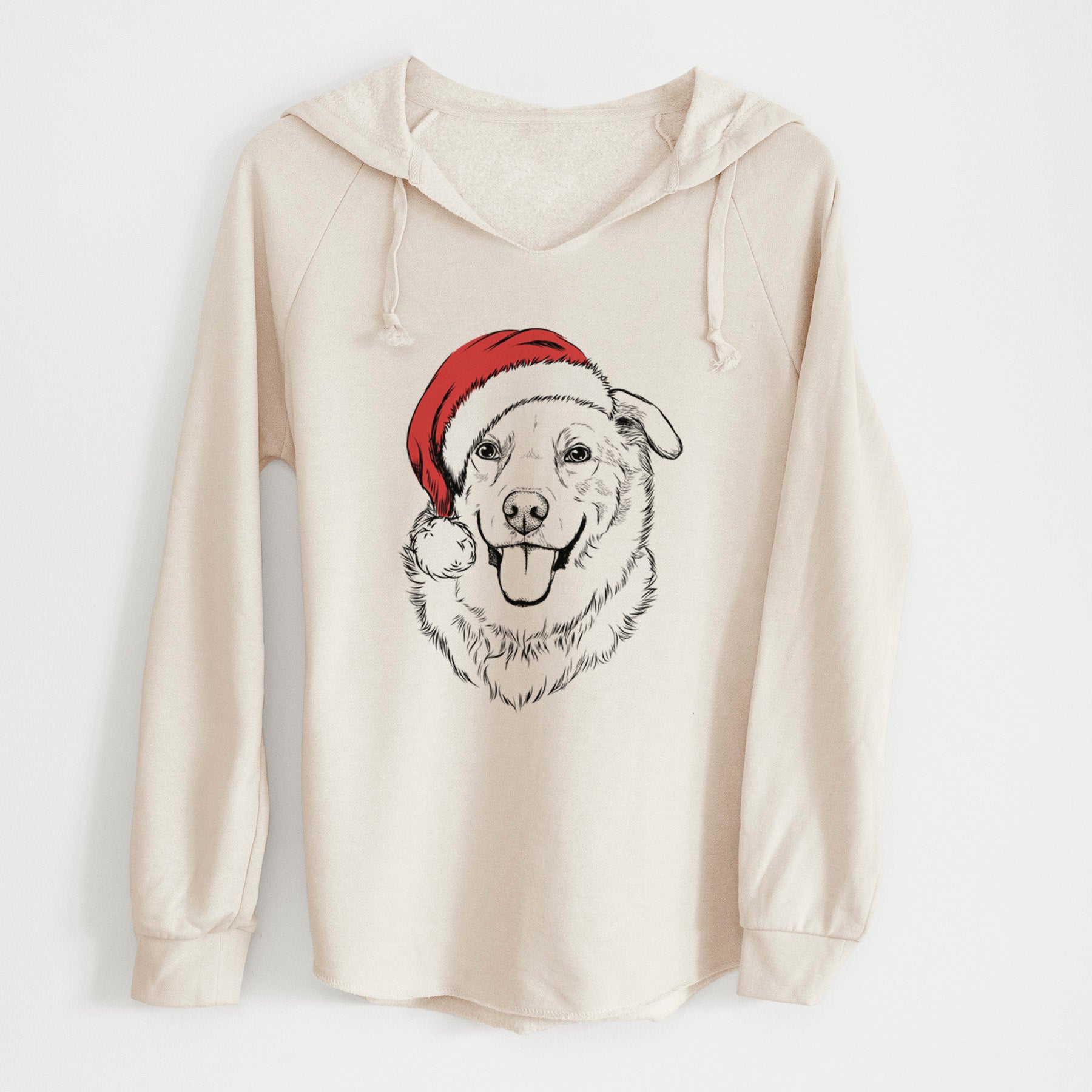 Santa Freeley the Mixed Breed - Cali Wave Hooded Sweatshirt