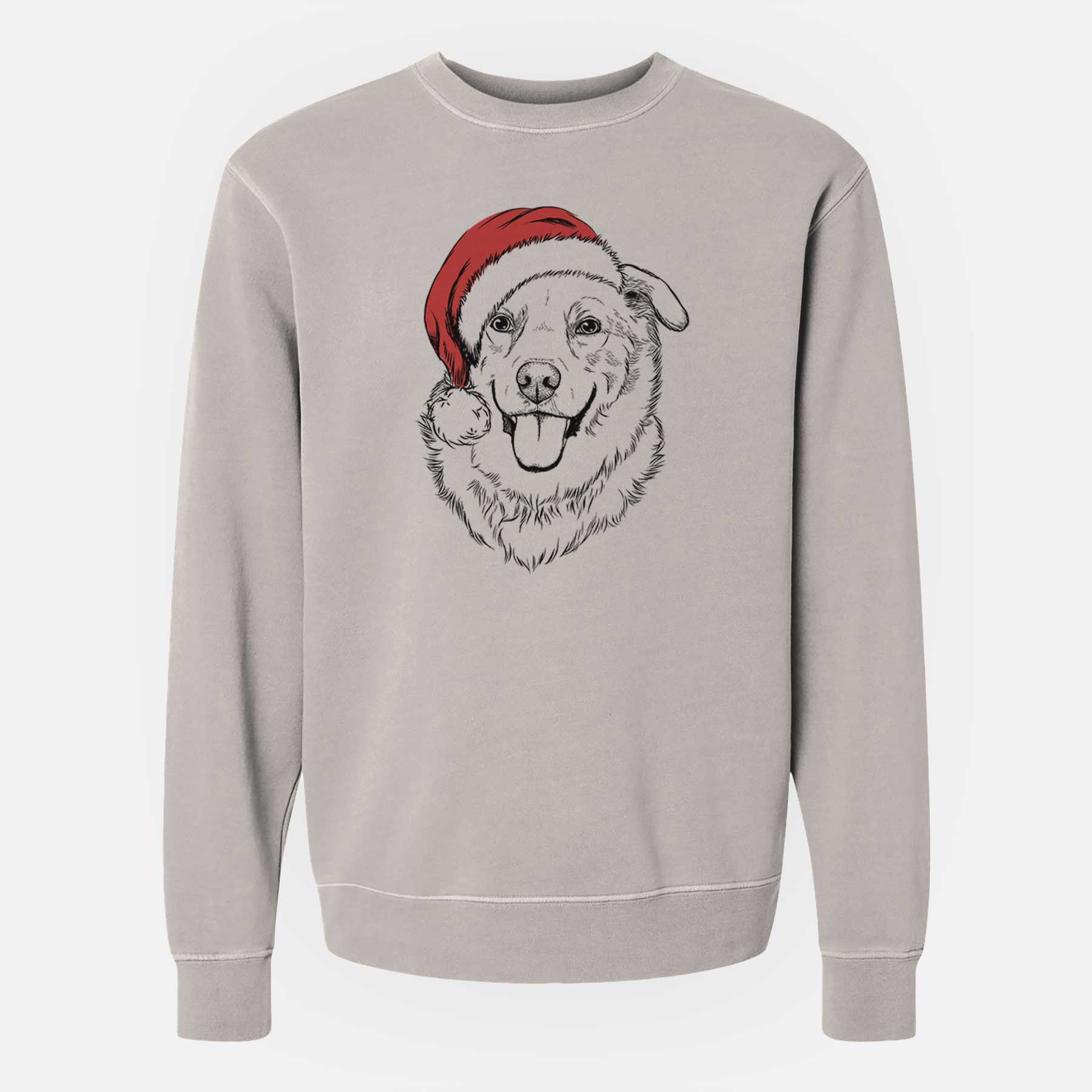 Santa Freeley the Mixed Breed - Unisex Pigment Dyed Crew Sweatshirt