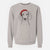 Santa Frejya the Weimaraner - Unisex Pigment Dyed Crew Sweatshirt