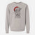 Santa Frida the Lakeland Terrier - Unisex Pigment Dyed Crew Sweatshirt