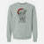 Santa Frida the Lakeland Terrier - Unisex Pigment Dyed Crew Sweatshirt