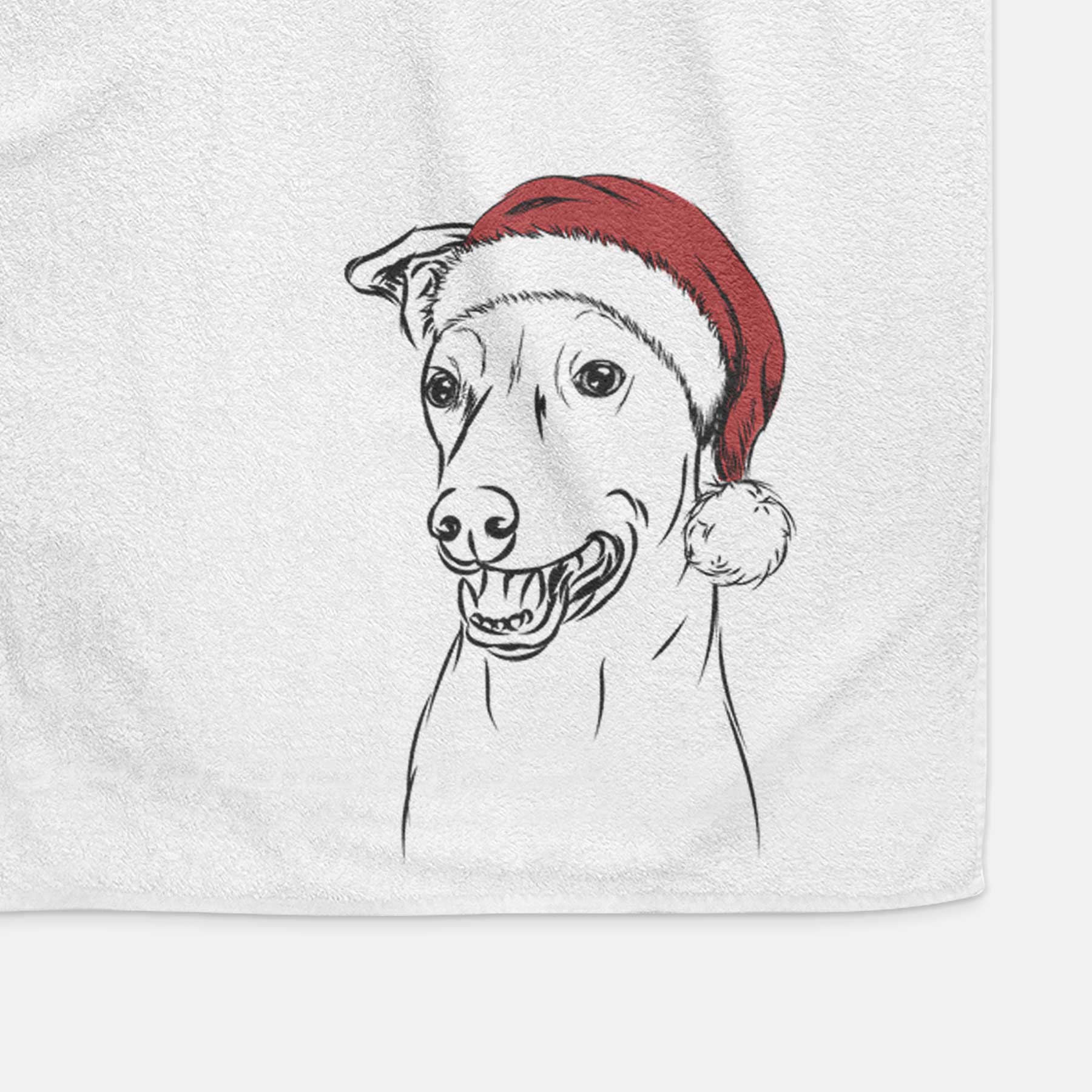 Frosty the Greyhound Decorative Hand Towel