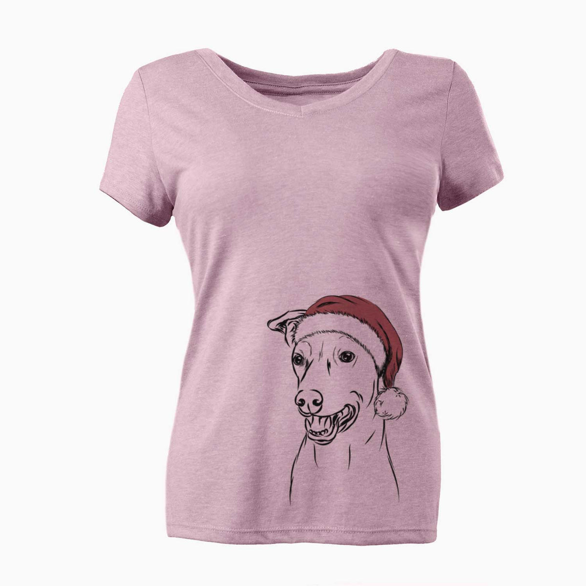 Frosty the Greyhound - Women's V-neck Shirt