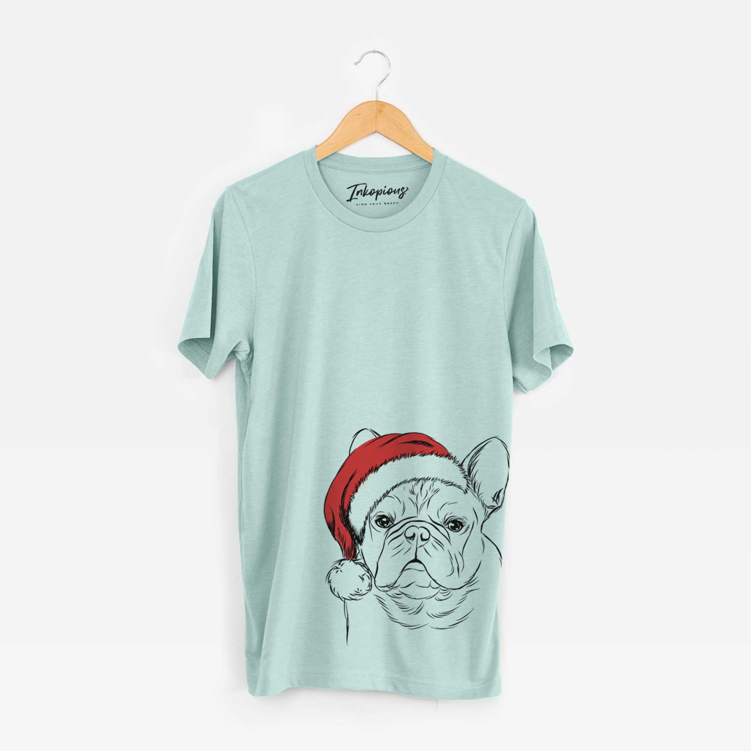 Santa Fudge the French Bulldog - Unisex Crewneck