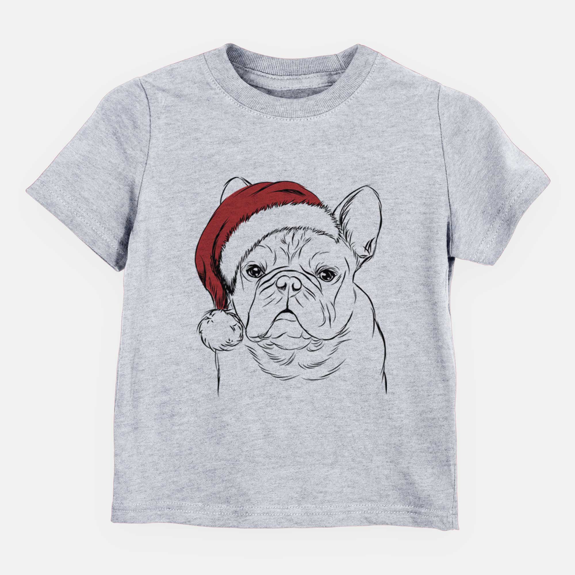 Santa Fudge the French Bulldog - Kids/Youth/Toddler Shirt