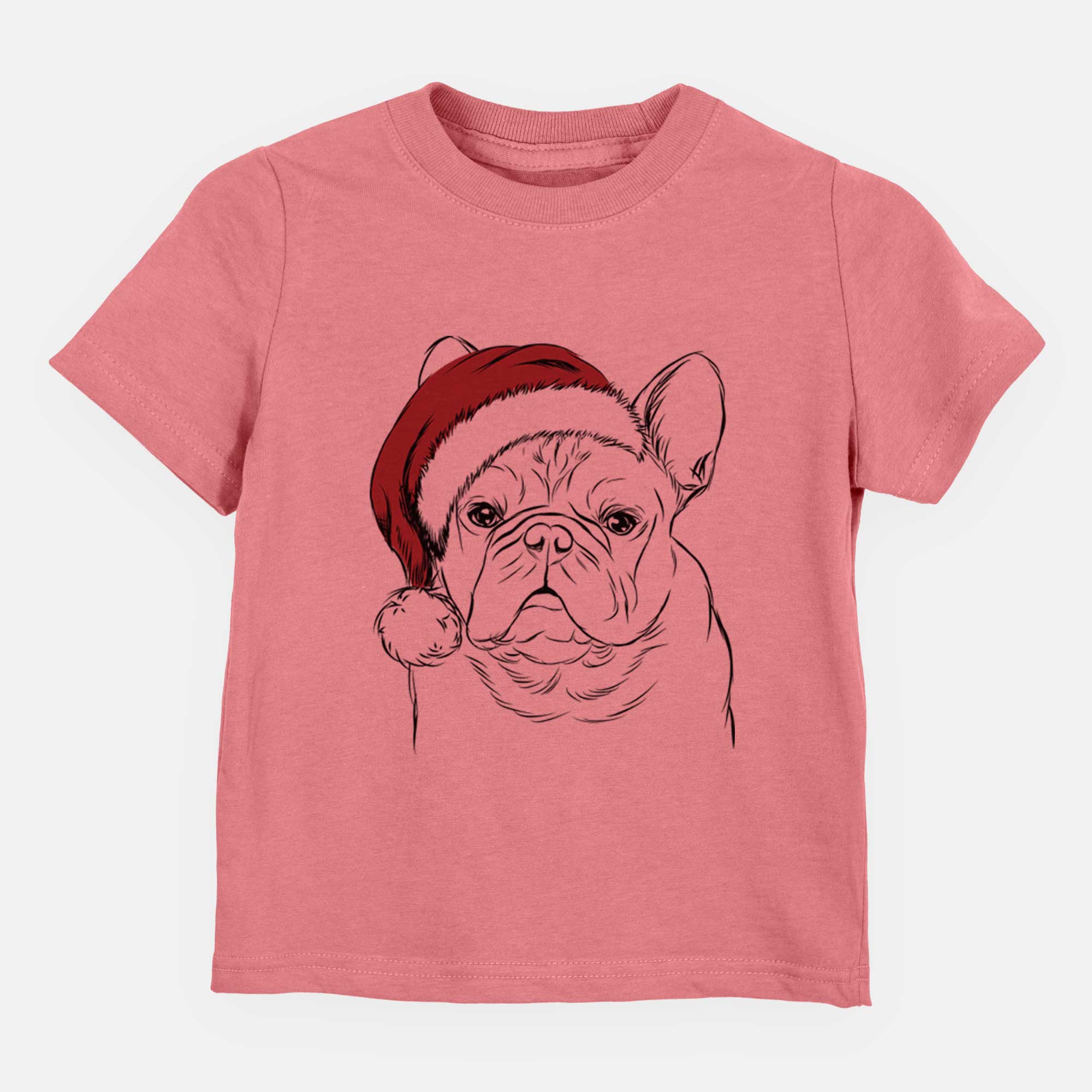 Santa Fudge the French Bulldog - Kids/Youth/Toddler Shirt