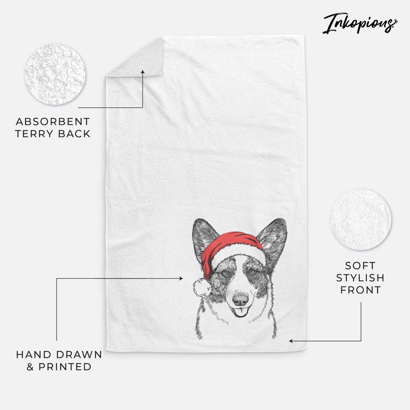 Gabby the Cardigan Welsh Corgi Decorative Hand Towel
