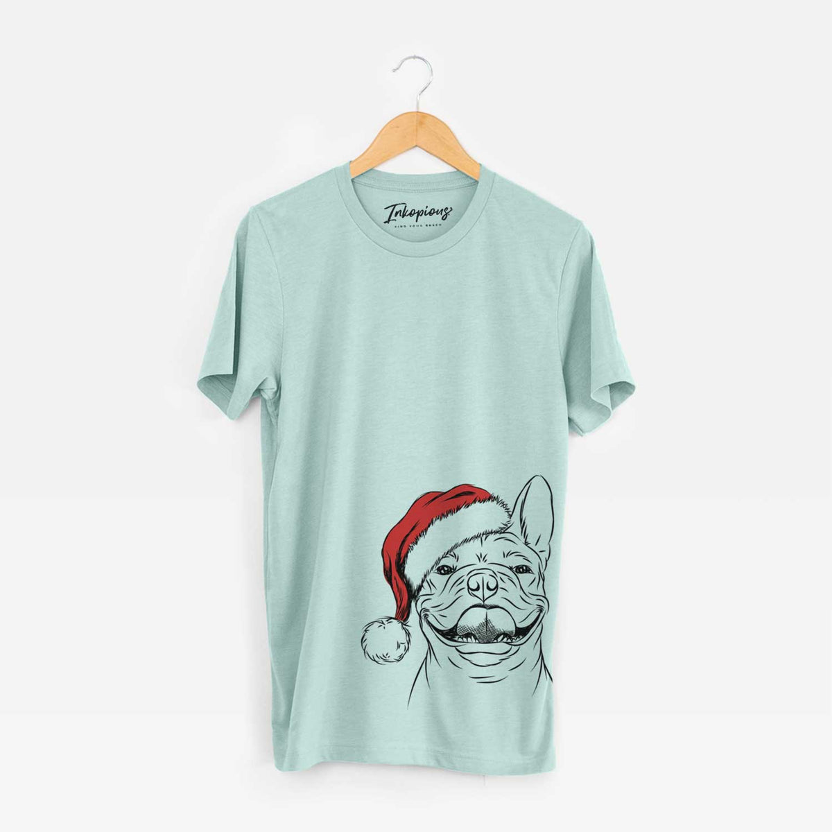 Santa Gaston the French Bulldog - Unisex Crewneck