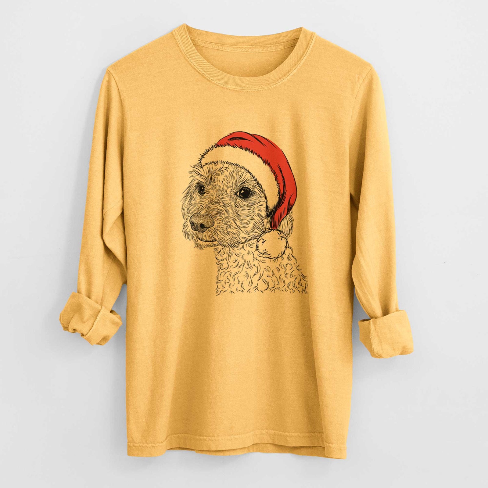 Santa Georgie Boy the Mixed Breed - Heavyweight 100% Cotton Long Sleeve