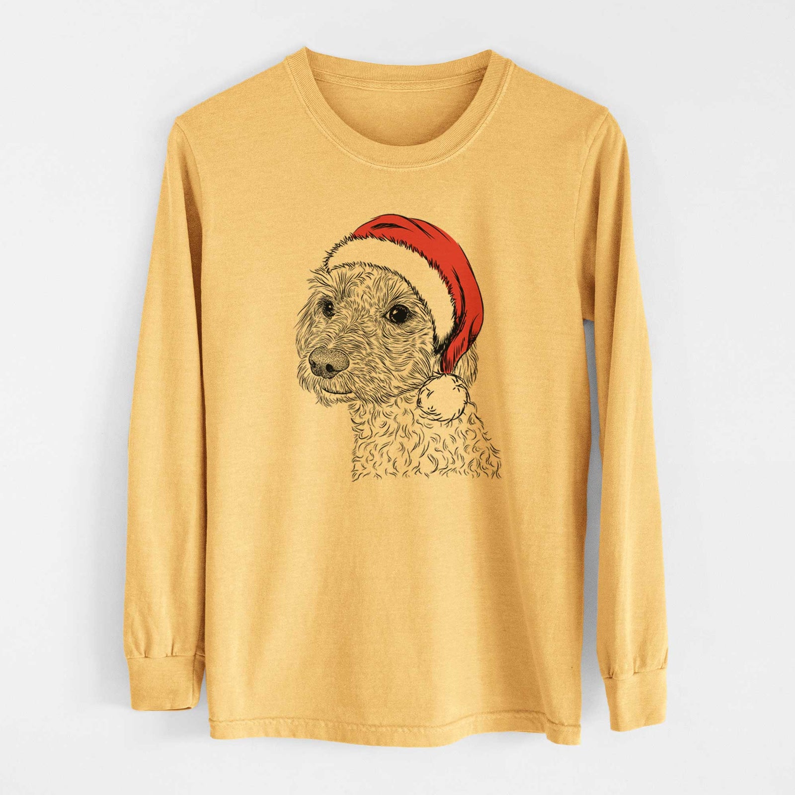 Santa Georgie Boy the Mixed Breed - Heavyweight 100% Cotton Long Sleeve