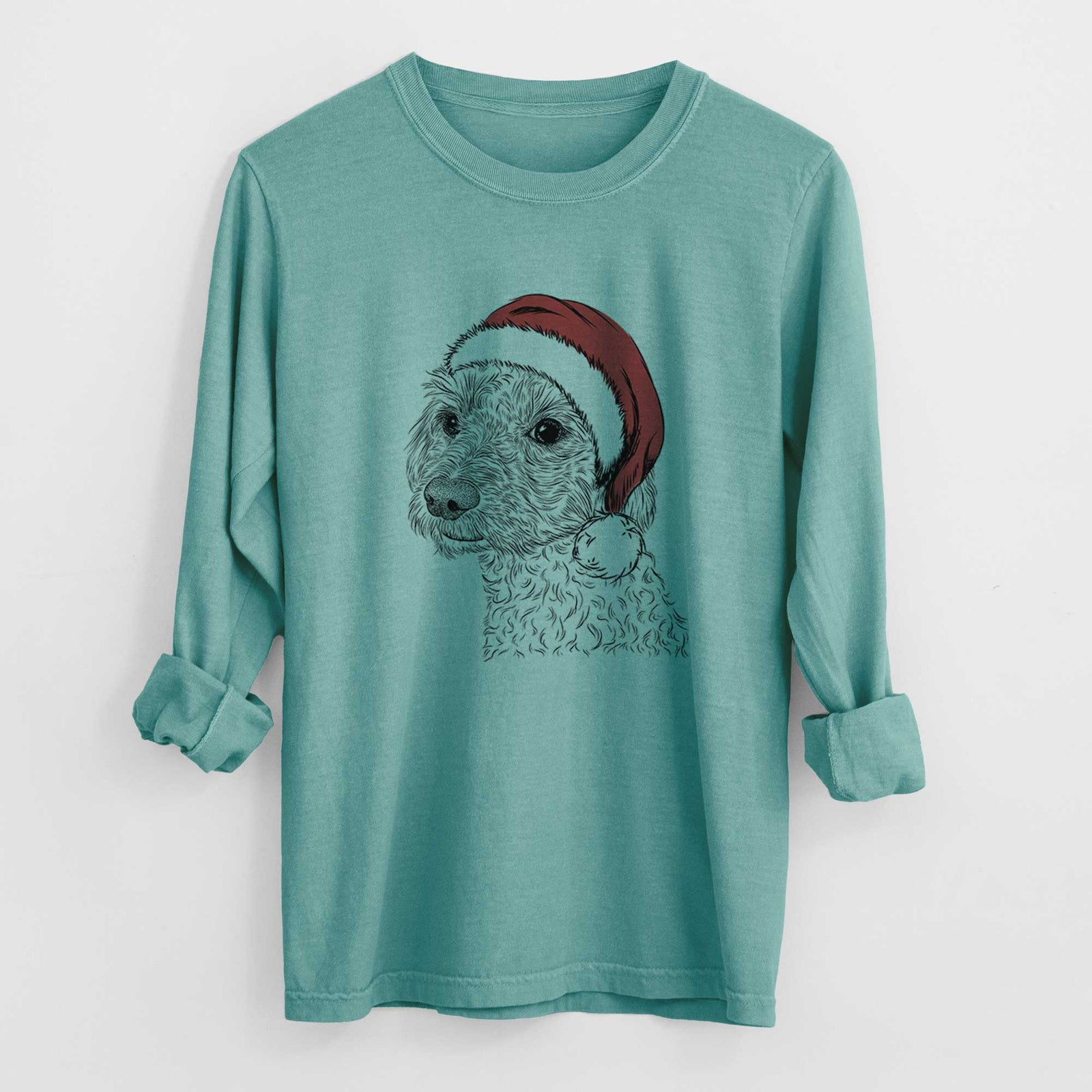 Santa Georgie Boy the Mixed Breed - Heavyweight 100% Cotton Long Sleeve