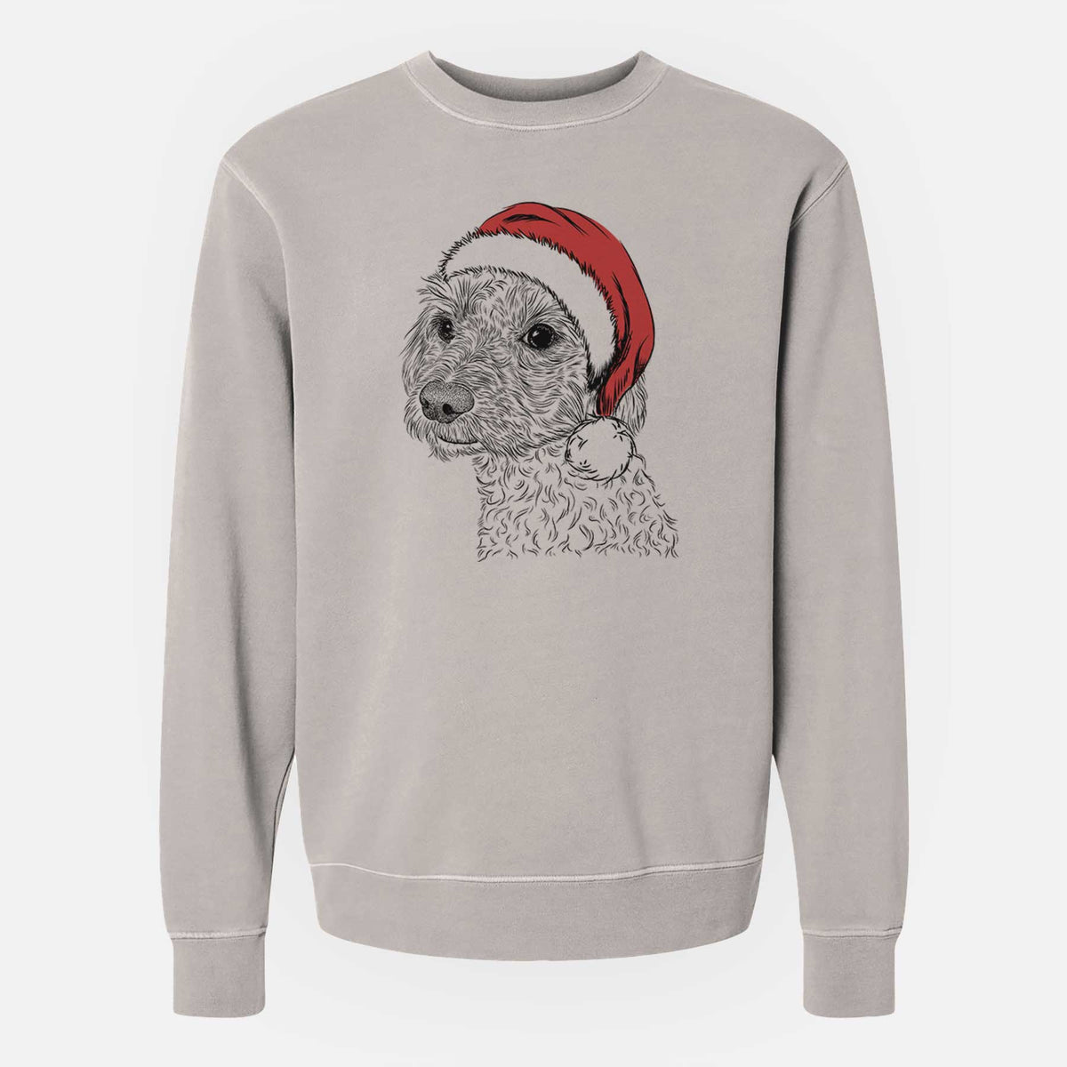 Santa Georgie Boy the Mixed Breed - Unisex Pigment Dyed Crew Sweatshirt