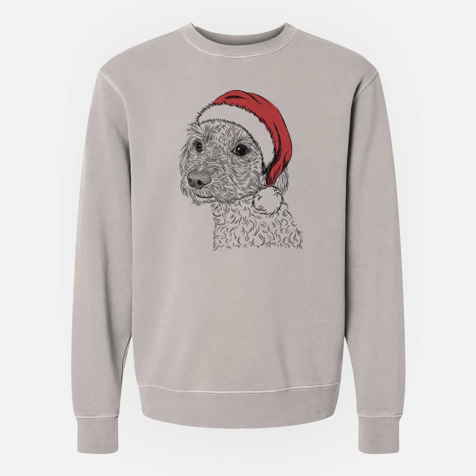 Santa Georgie Boy the Mixed Breed - Unisex Pigment Dyed Crew Sweatshirt