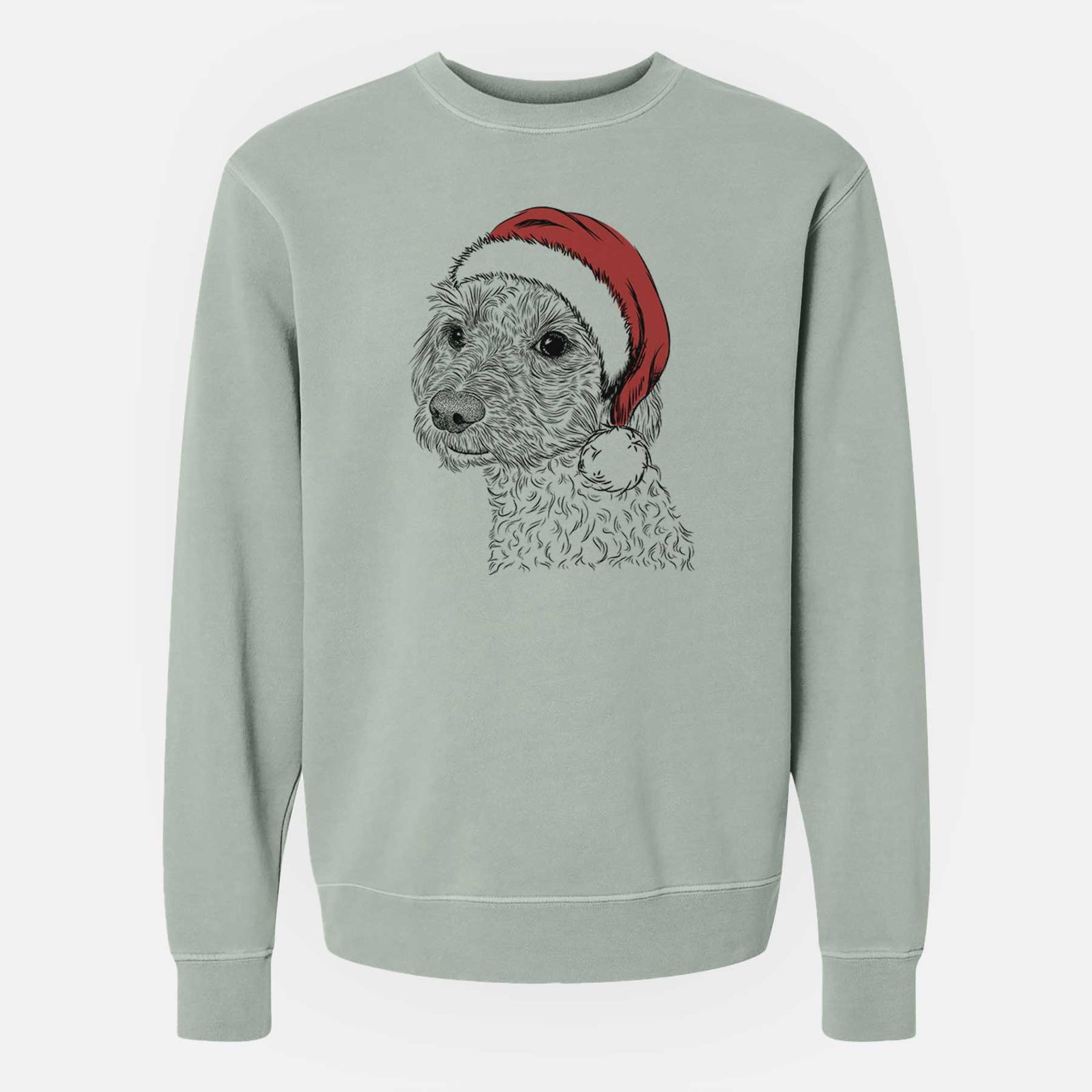 Santa Georgie Boy the Mixed Breed - Unisex Pigment Dyed Crew Sweatshirt
