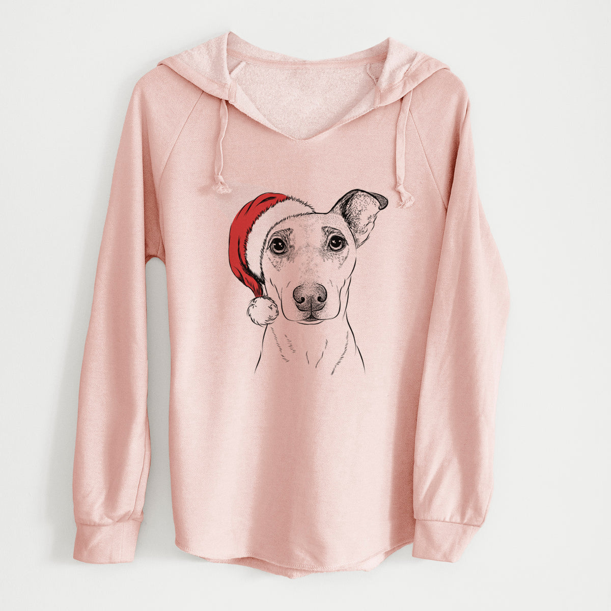 Santa Georgie Rat the Terrier Mix - Cali Wave Hooded Sweatshirt
