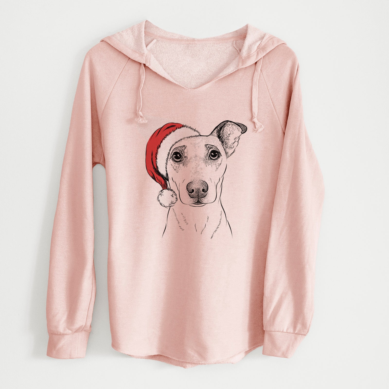 Santa Georgie Rat the Terrier Mix - Cali Wave Hooded Sweatshirt