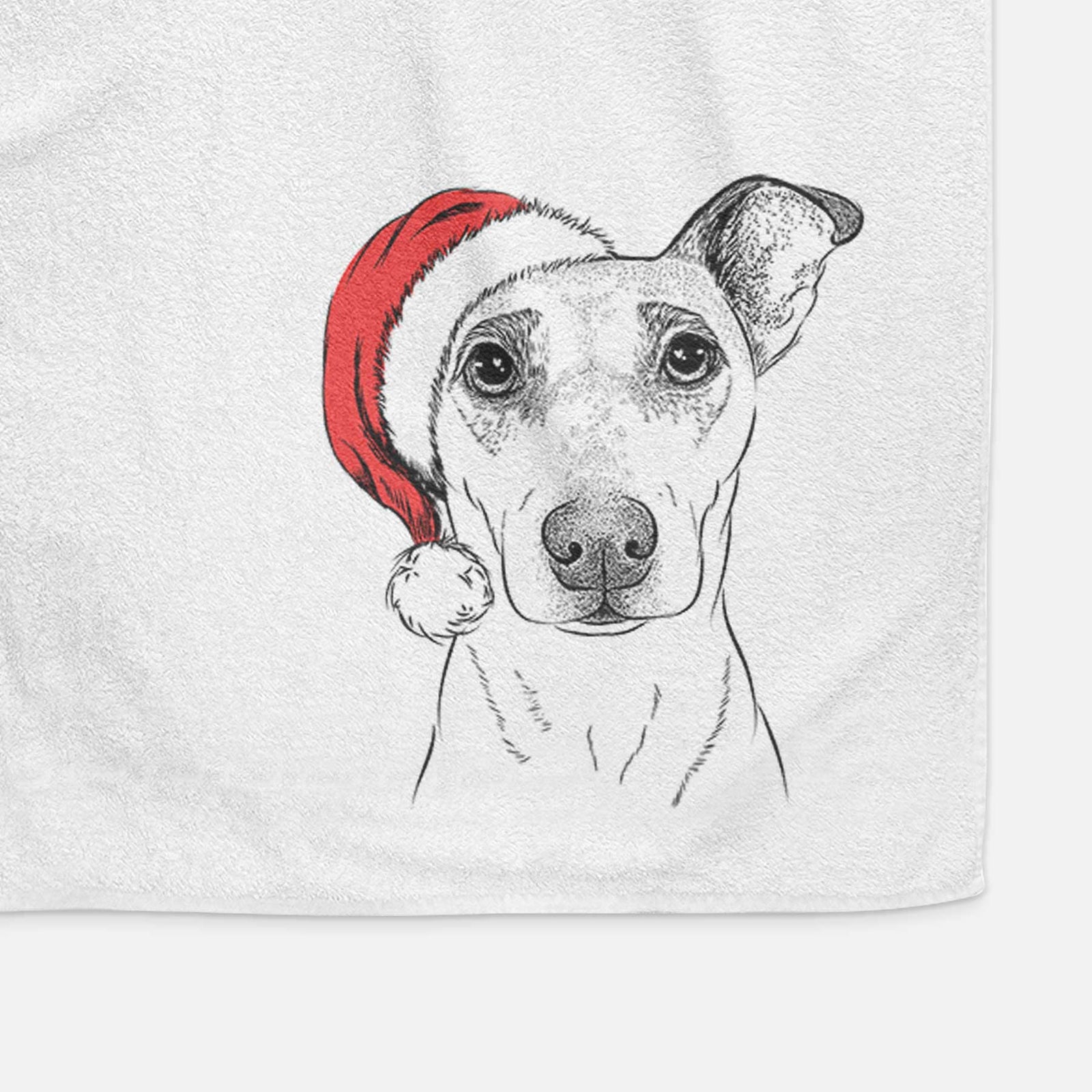 Georgie Rat the Terrier Mix Decorative Hand Towel