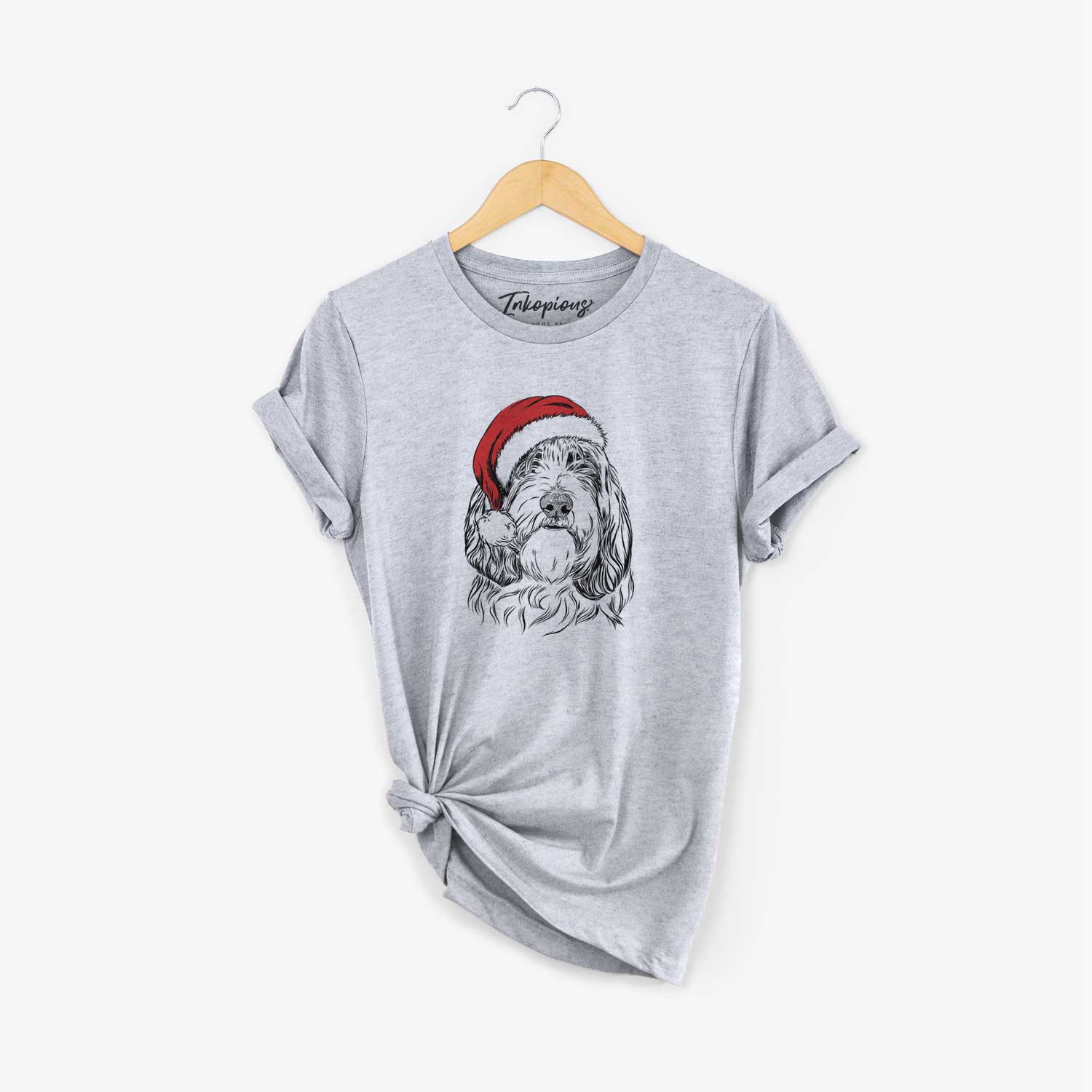 Santa Gerard the Petit Basset Griffon Vendeen - Unisex Crewneck