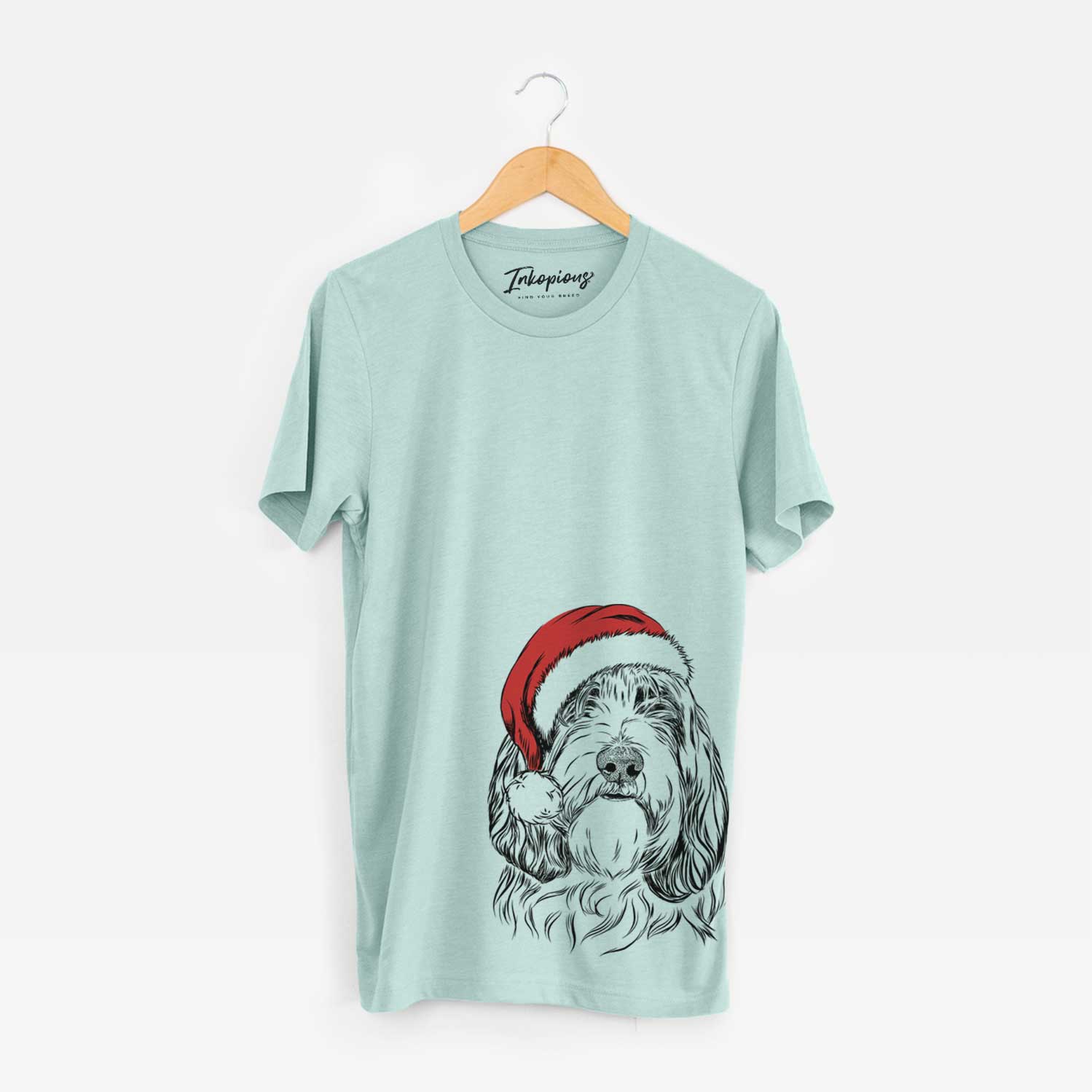 Santa Gerard the Petit Basset Griffon Vendeen - Unisex Crewneck