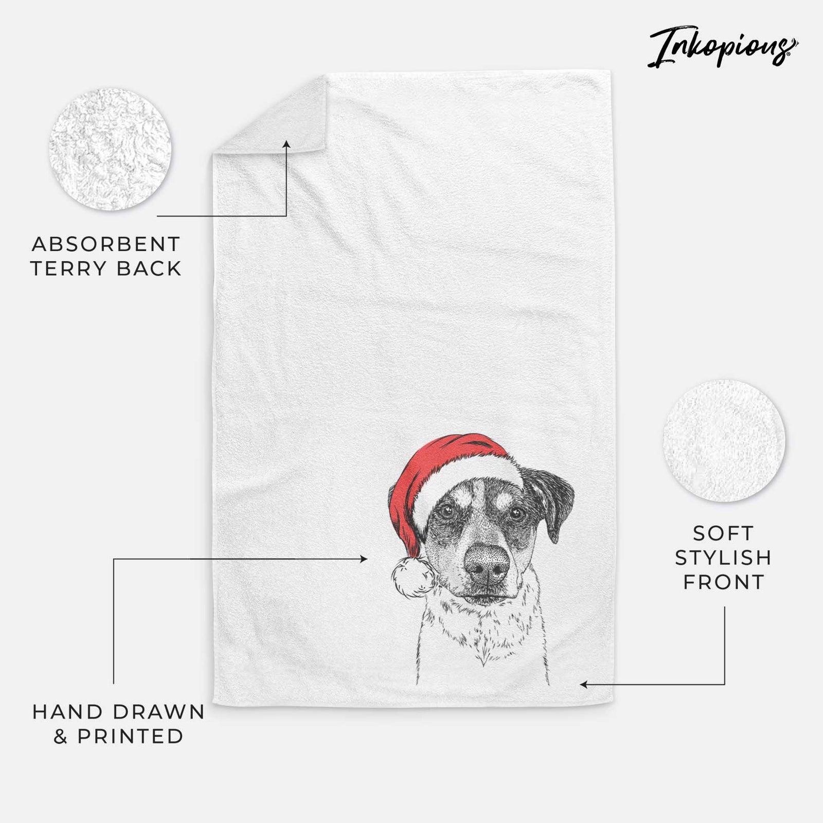 Gertrude the Mixed Breed Decorative Hand Towel