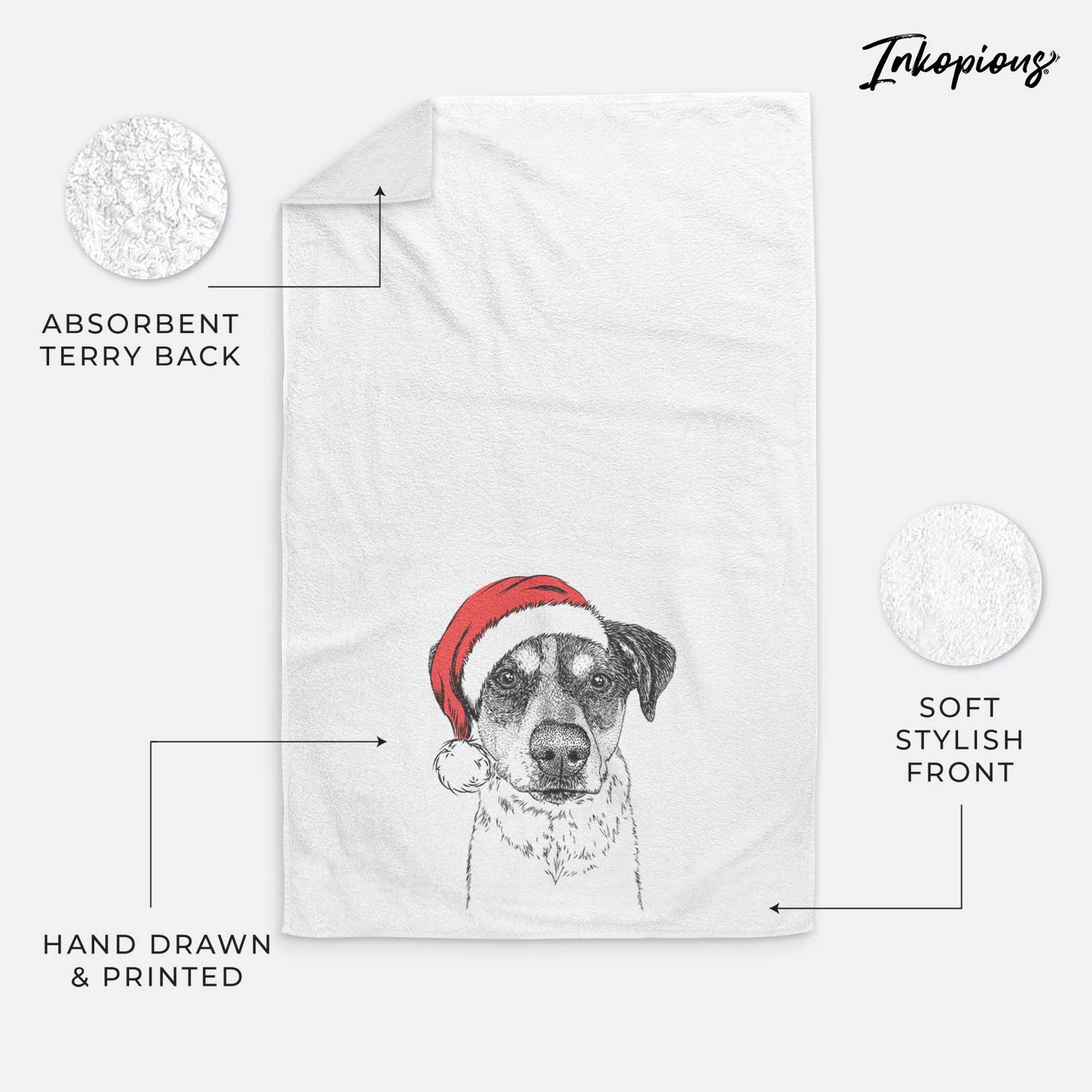 Gertrude the Mixed Breed Decorative Hand Towel