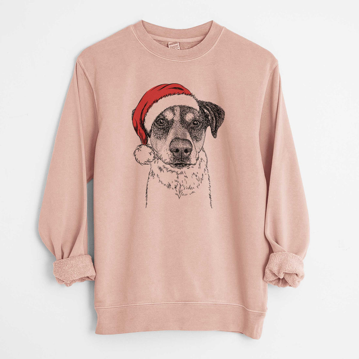 Santa Gertrude the Mixed Breed - Unisex Pigment Dyed Crew Sweatshirt