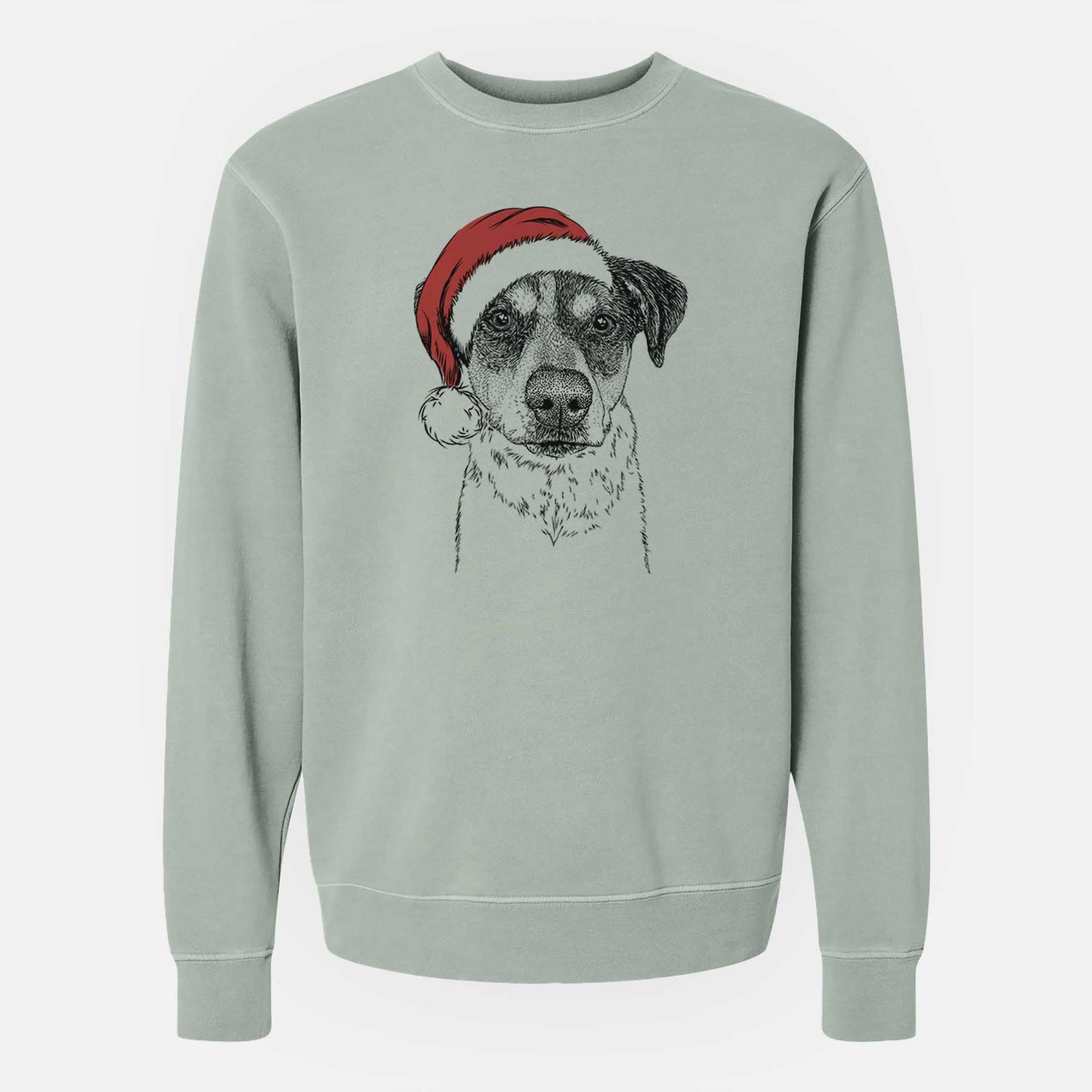 Santa Gertrude the Mixed Breed - Unisex Pigment Dyed Crew Sweatshirt