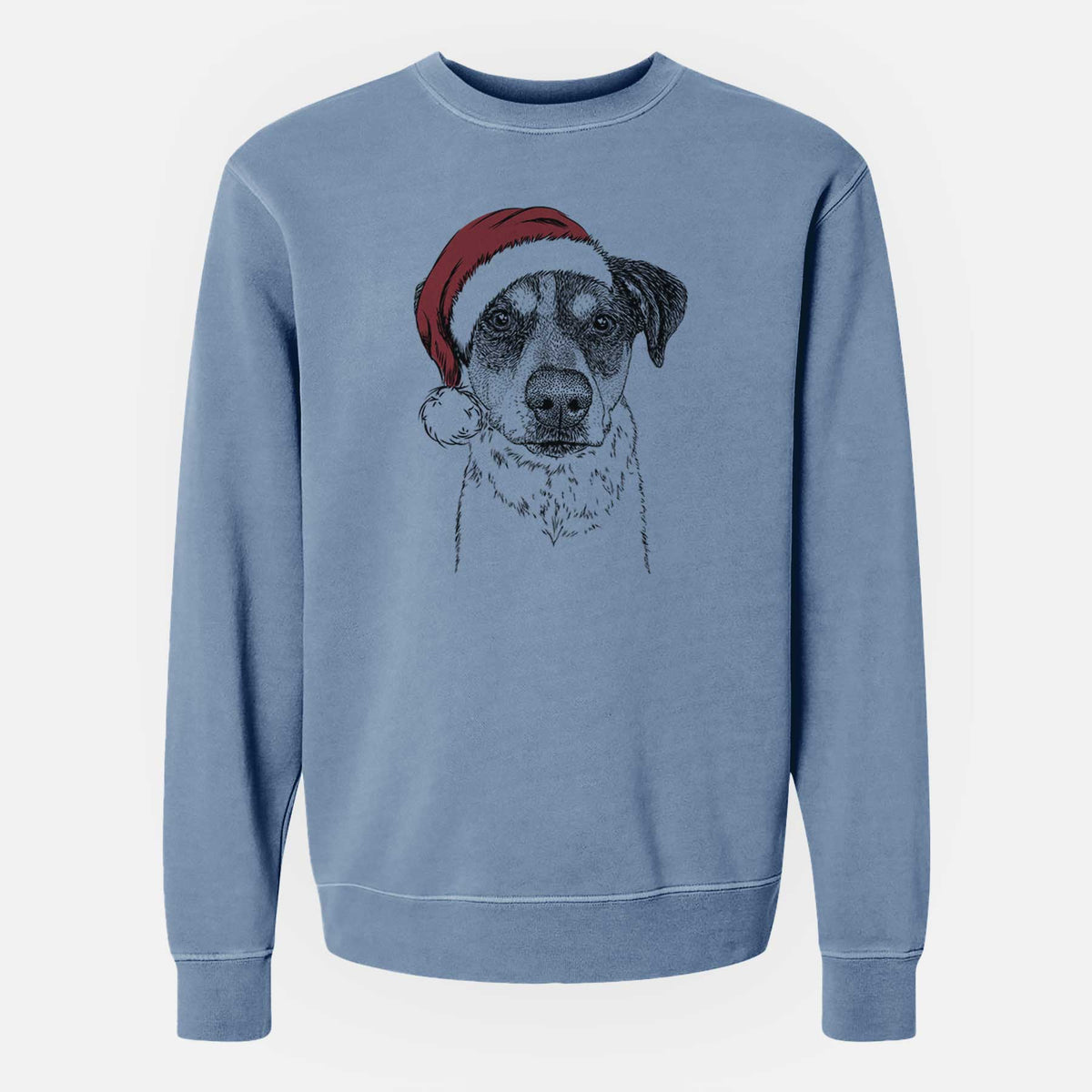 Santa Gertrude the Mixed Breed - Unisex Pigment Dyed Crew Sweatshirt