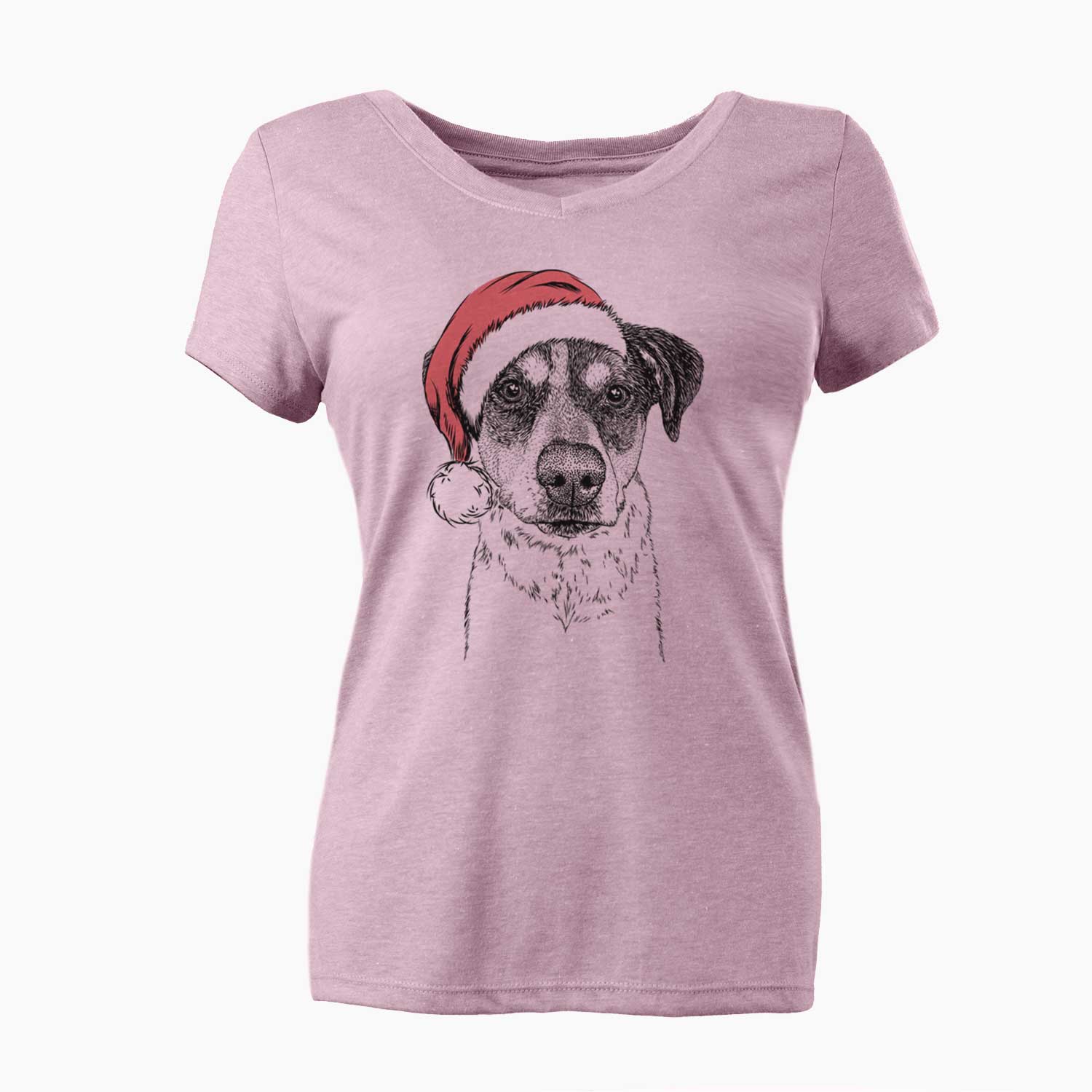 Santa Gertrude the Mixed Breed - Women's V-neck Shirt