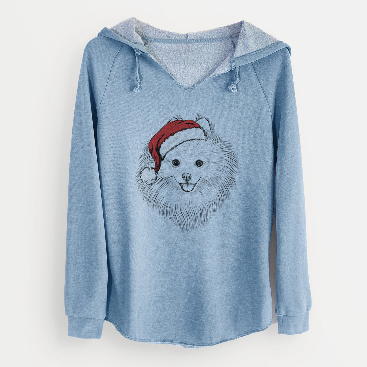 Santa GiGi the Pomeranian - Cali Wave Hooded Sweatshirt