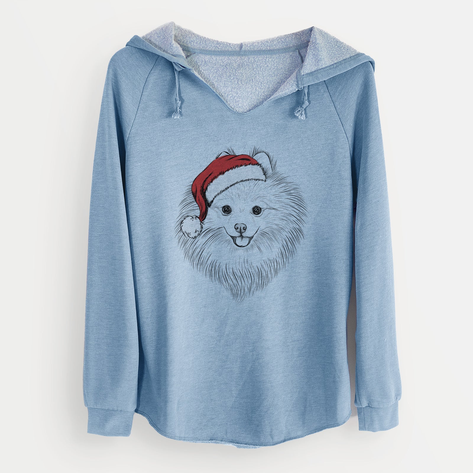Santa GiGi the Pomeranian - Cali Wave Hooded Sweatshirt
