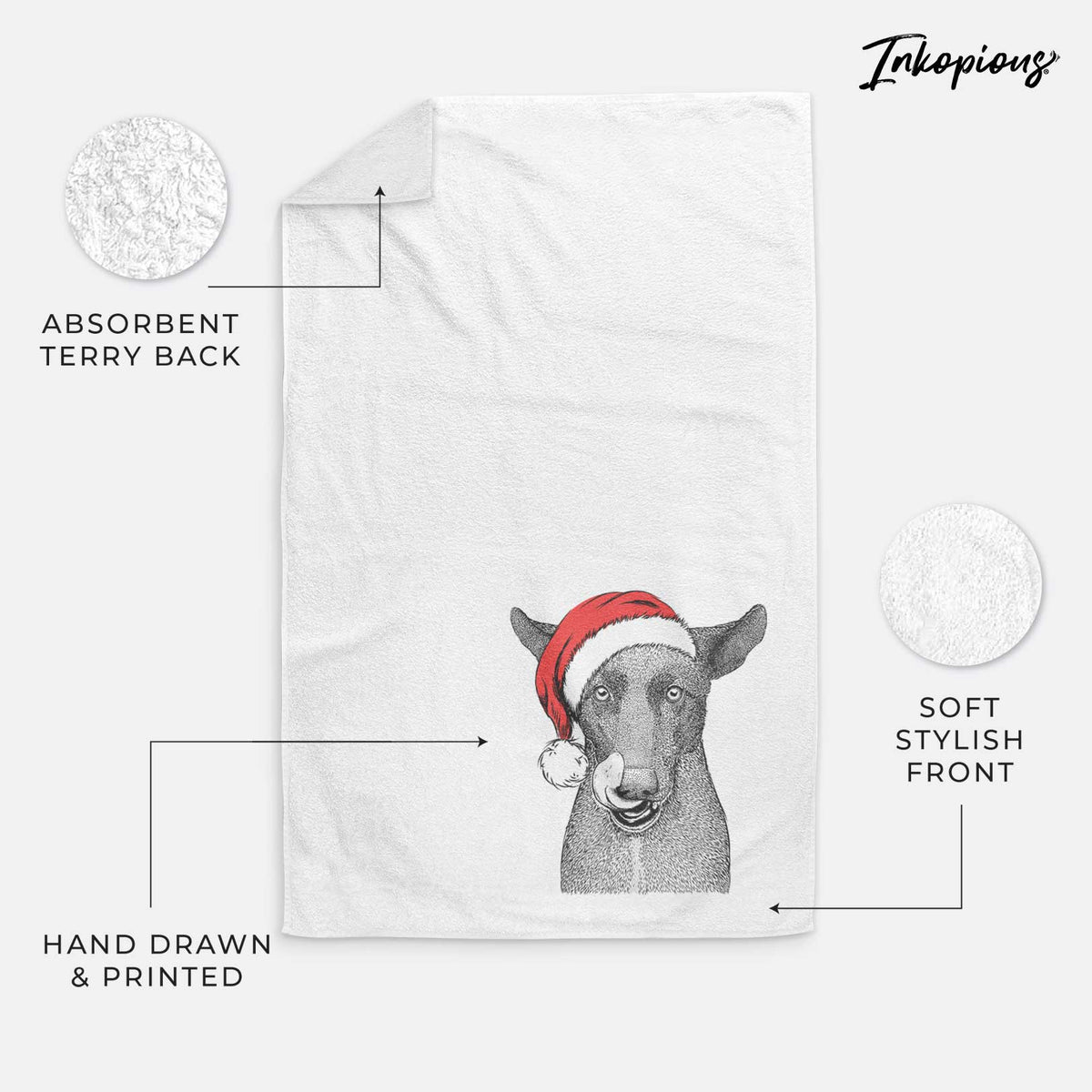 Gidget the Mexican Street Dog Decorative Hand Towel