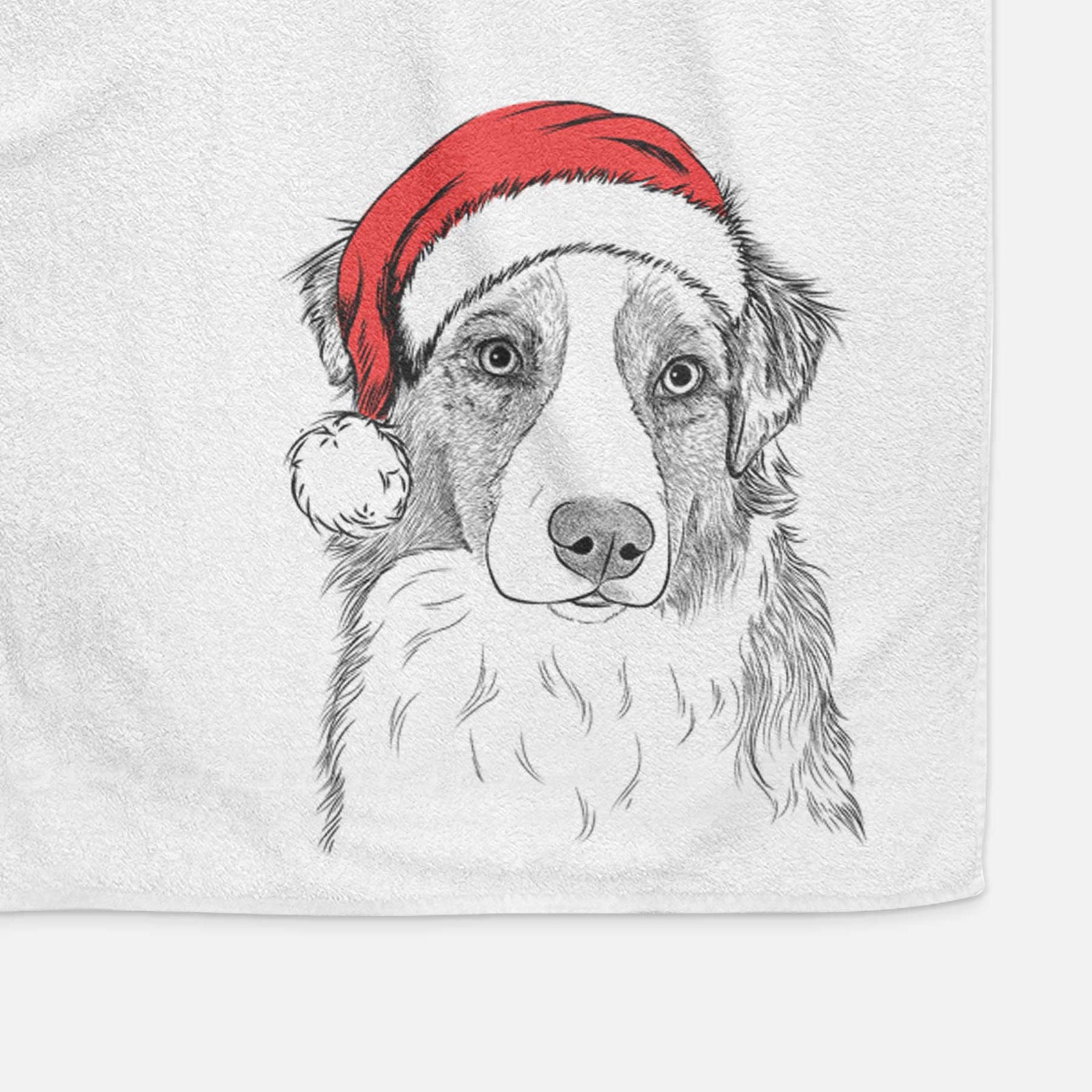 Ginger the Australian Shepherd Decorative Hand Towel