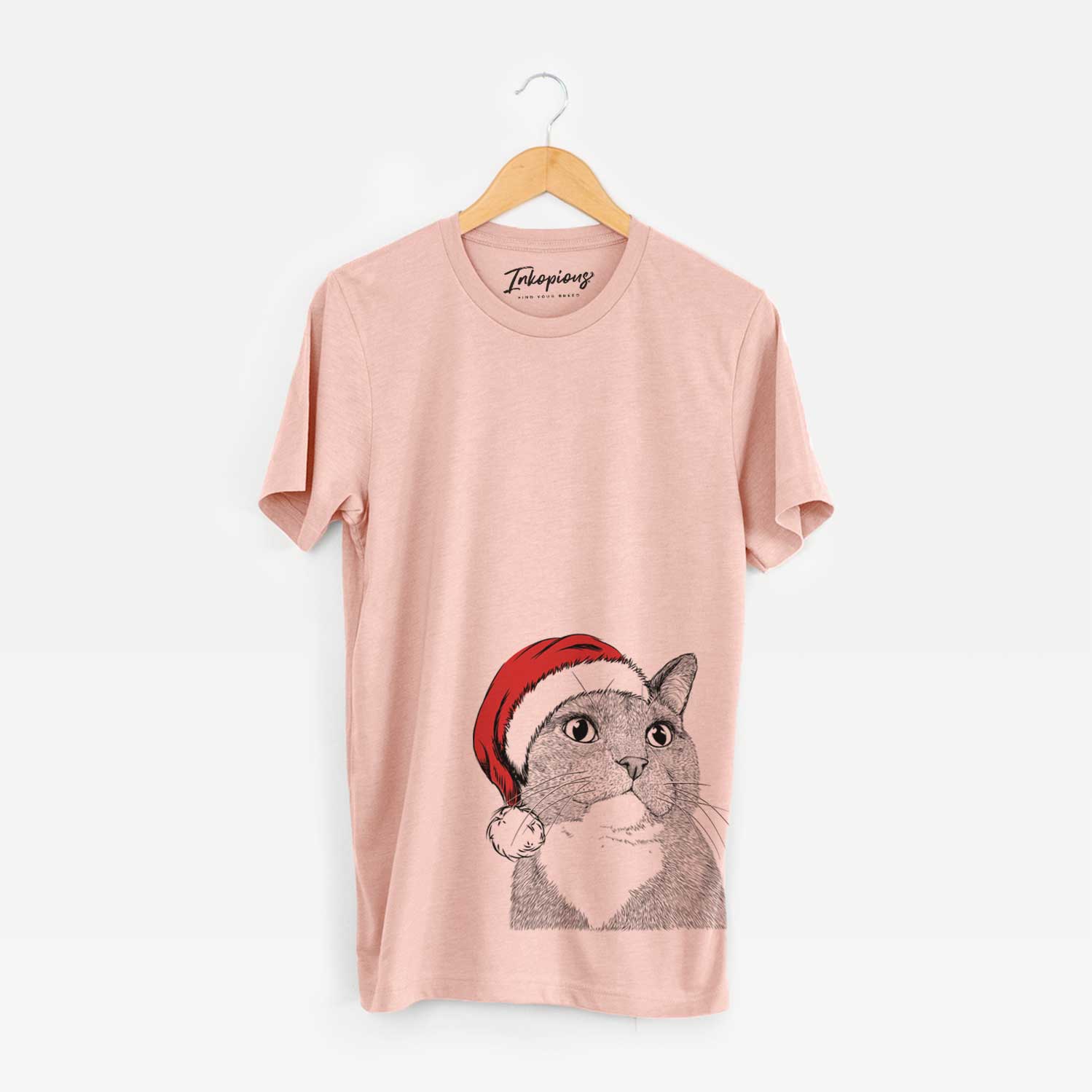 Santa Gizmo the Grey Cat - Unisex Crewneck